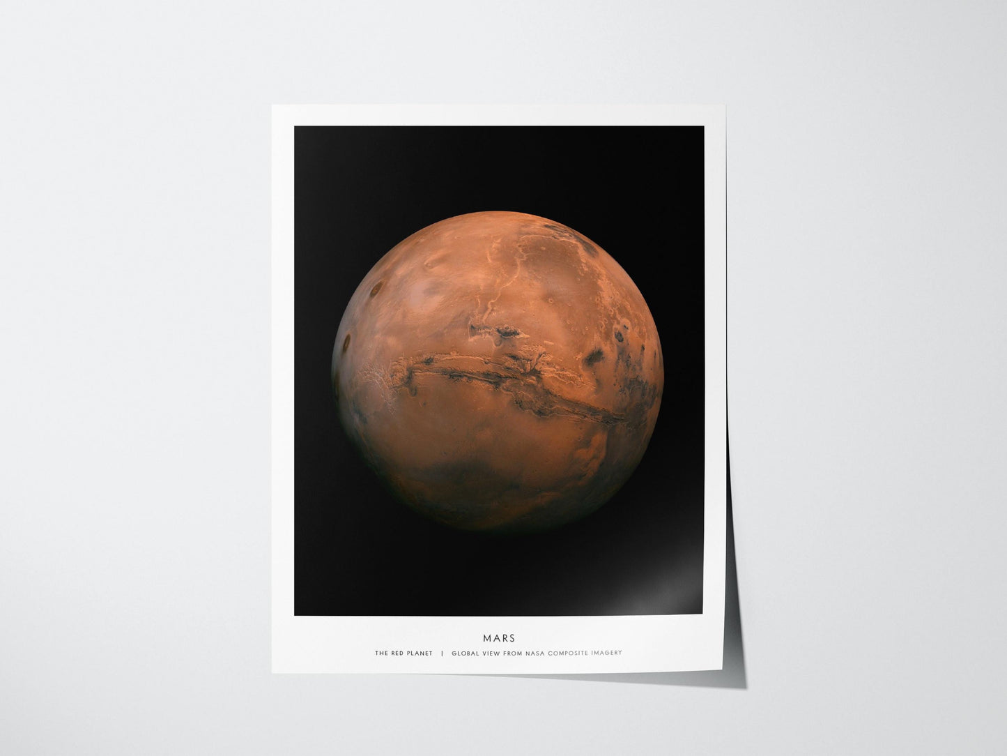 Mars Planet NASA Red Planet Outer Space Astronomy Science Print Wall Art