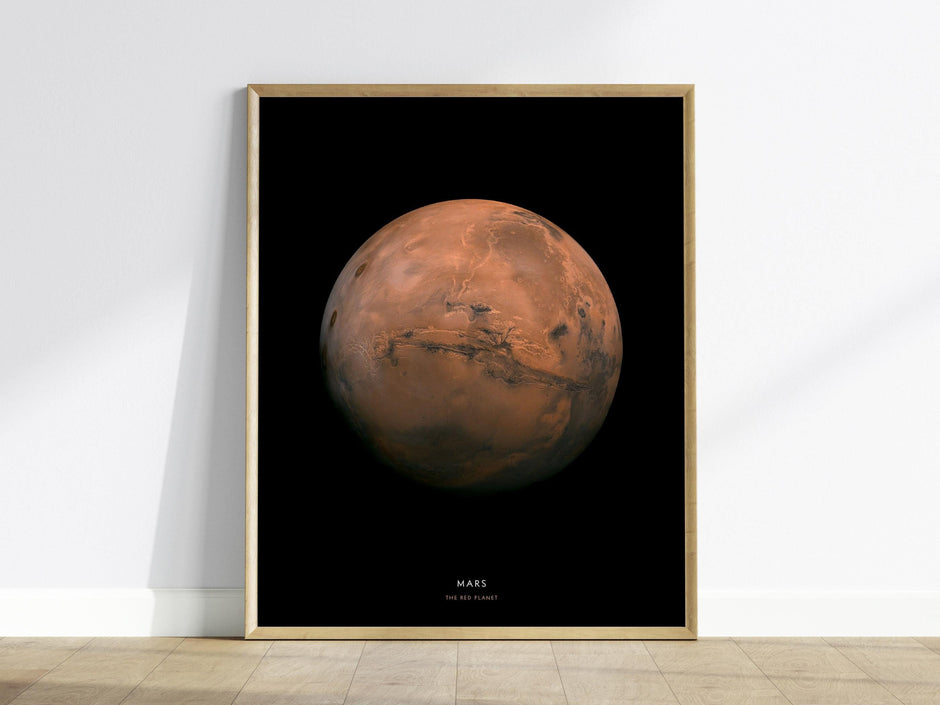 Mars NASA Red Planet Poster Science Classroom Wall Art