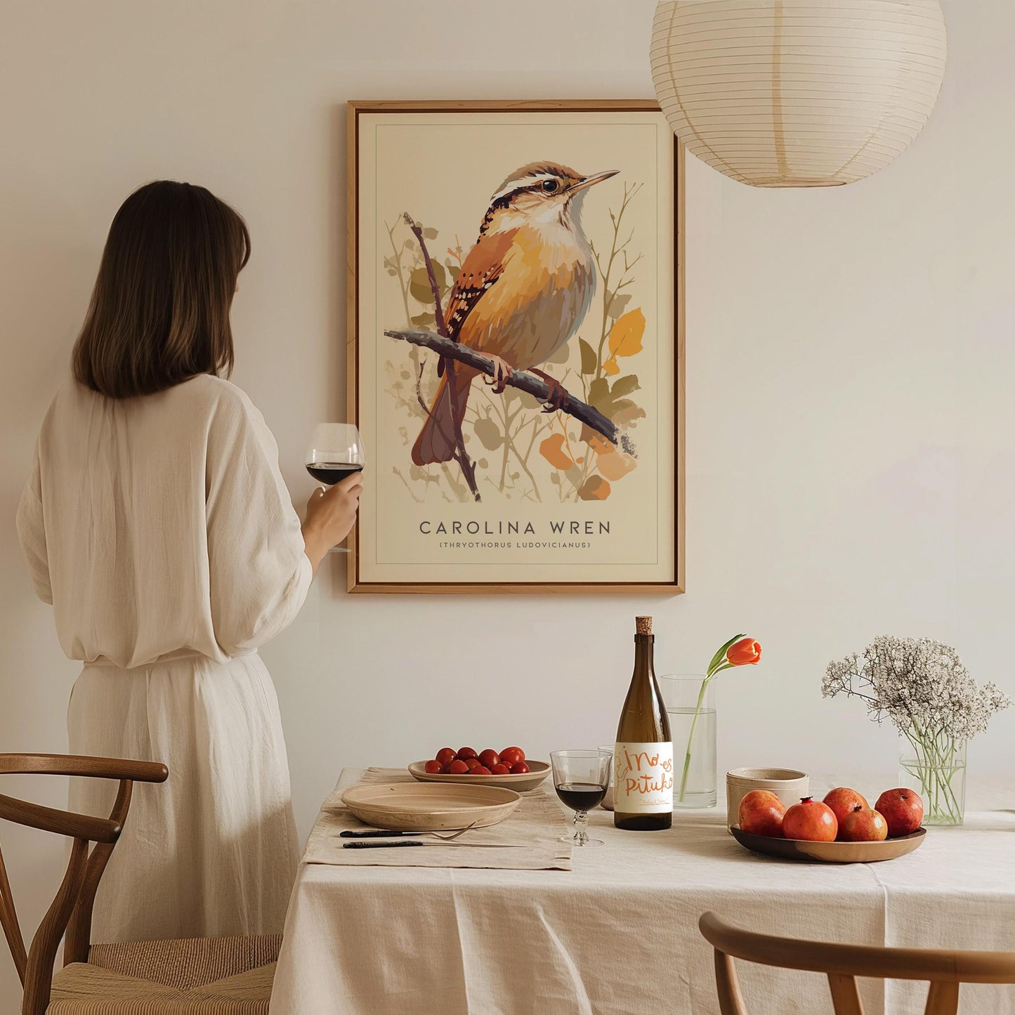 Carolina Wren Backyard Bird Lover Wildlife Nature Audubon Songbird Wall Art