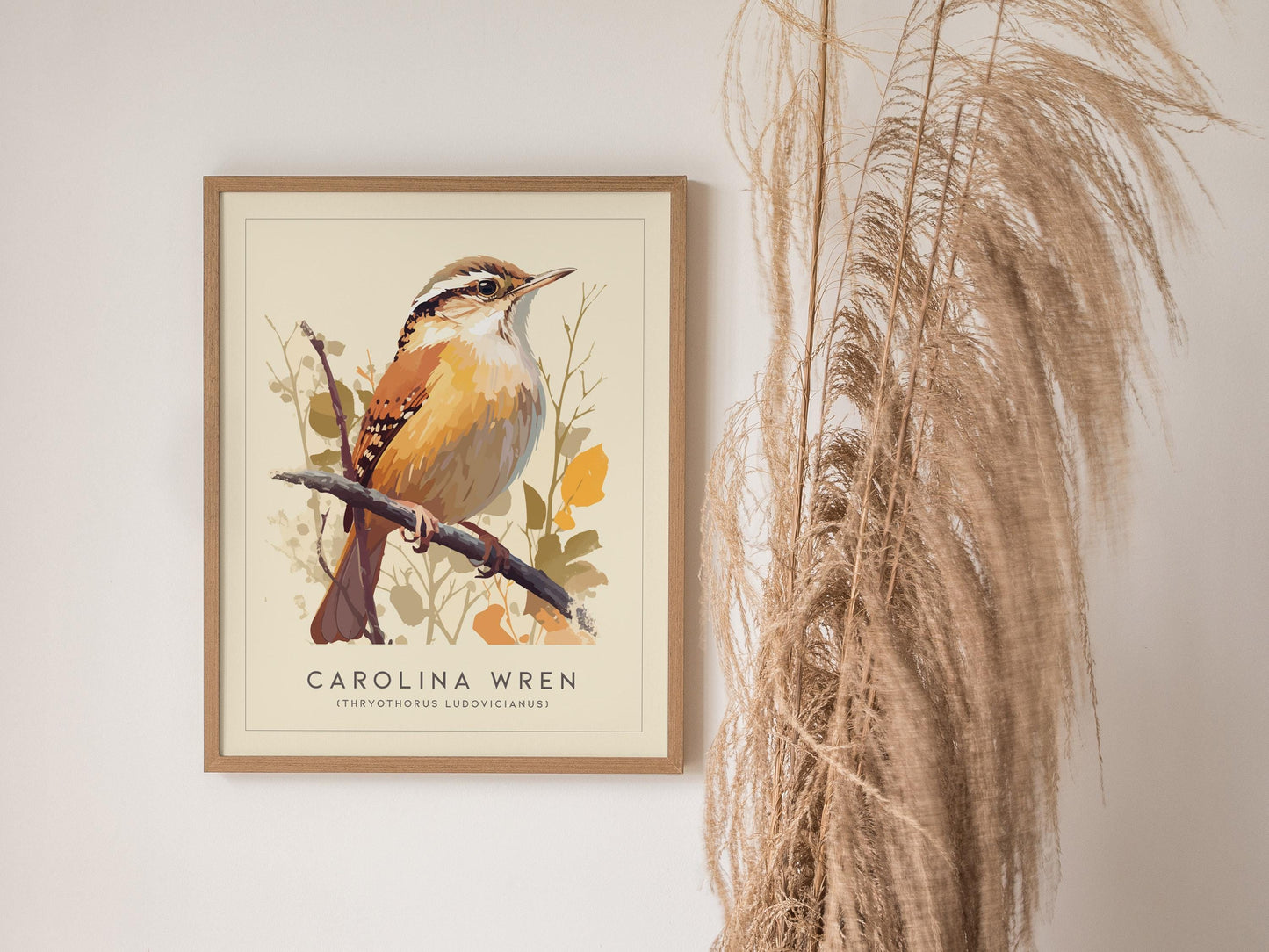 Carolina Wren Backyard Bird Lover Wildlife Nature Audubon Songbird Wall Art