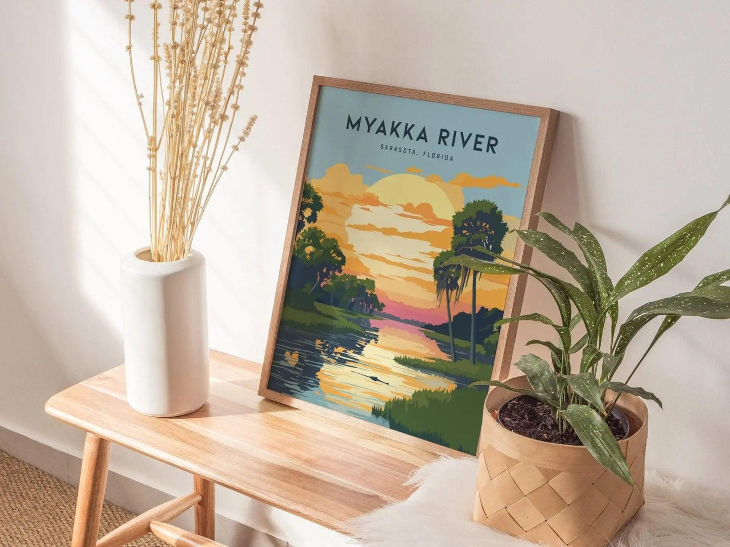 Myakka River, Sarasota, Florida - Wall Art Poster Design Home Decor Travel Print State Park Hiking Alligator Gift Collection Set - Swell Scenes
