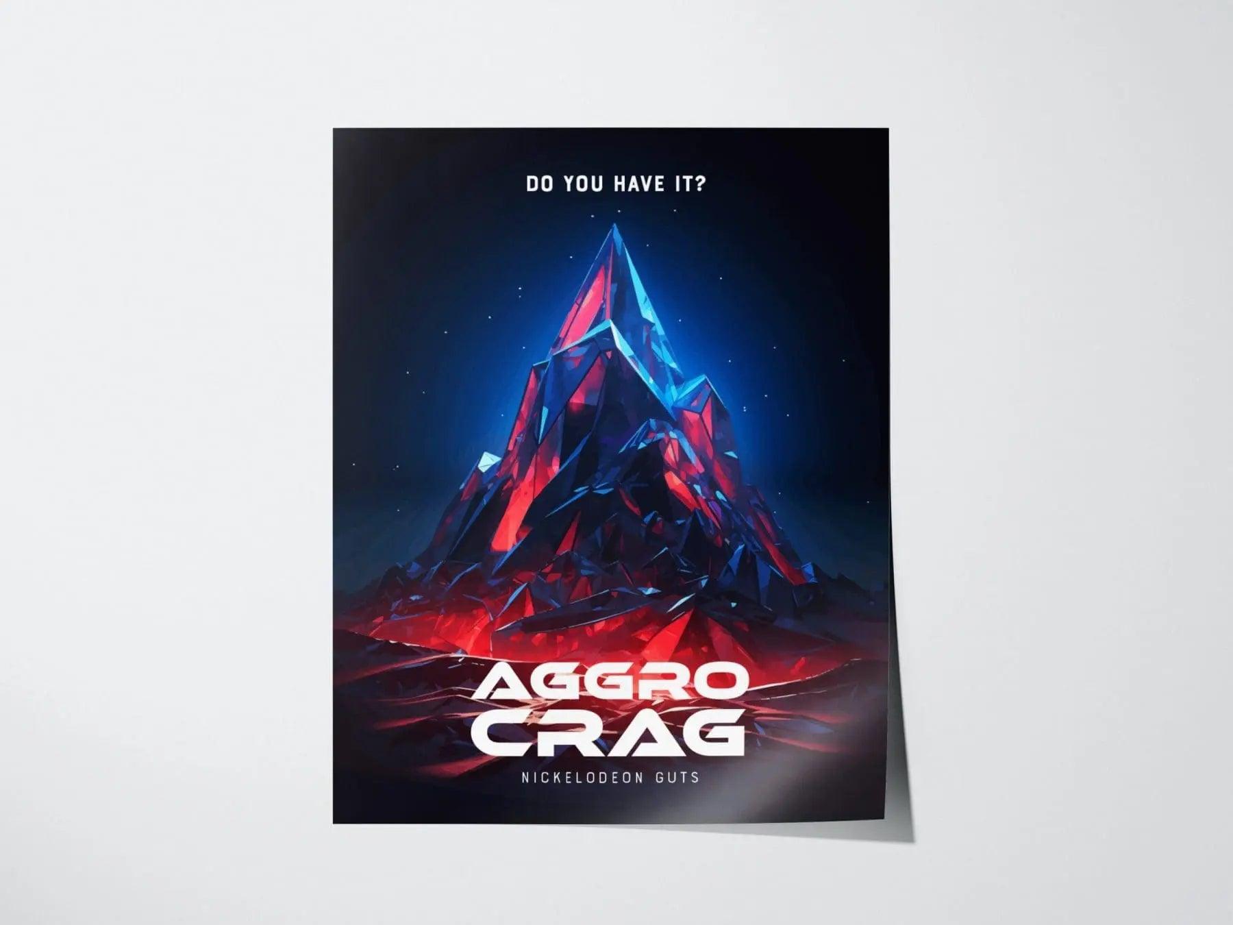 Nickelodeon Guts Aggro Crag Framed Wall Art | 90s Nick Fan Nostalgia Poster Design 1990s Nostalgic Print Millennials Home Office Decor Gift - Swell Scenes