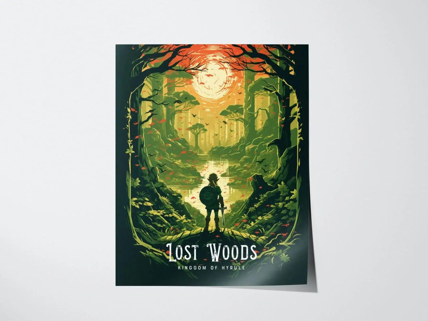 Unframed Breath of the Wild art print showing mystical forest scene