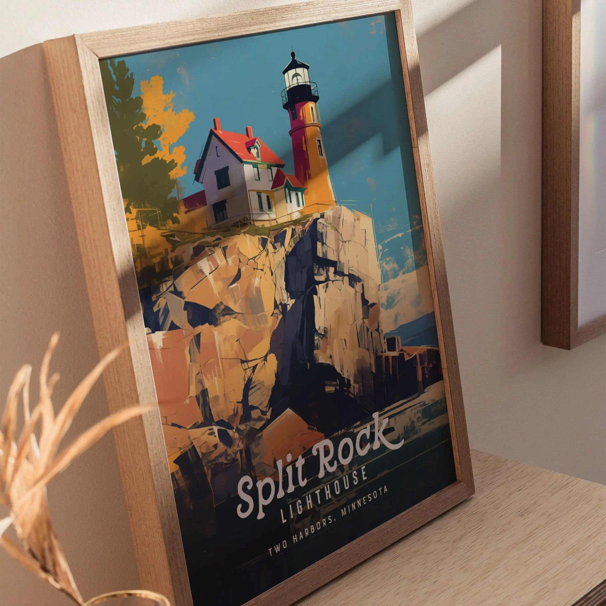 Split Rock Lighthouse, Two Harbors - North Shore MN - Lake Superior Maritime Heritage Poster | Print Collection | Home Cottage Decor - Swell Scenes