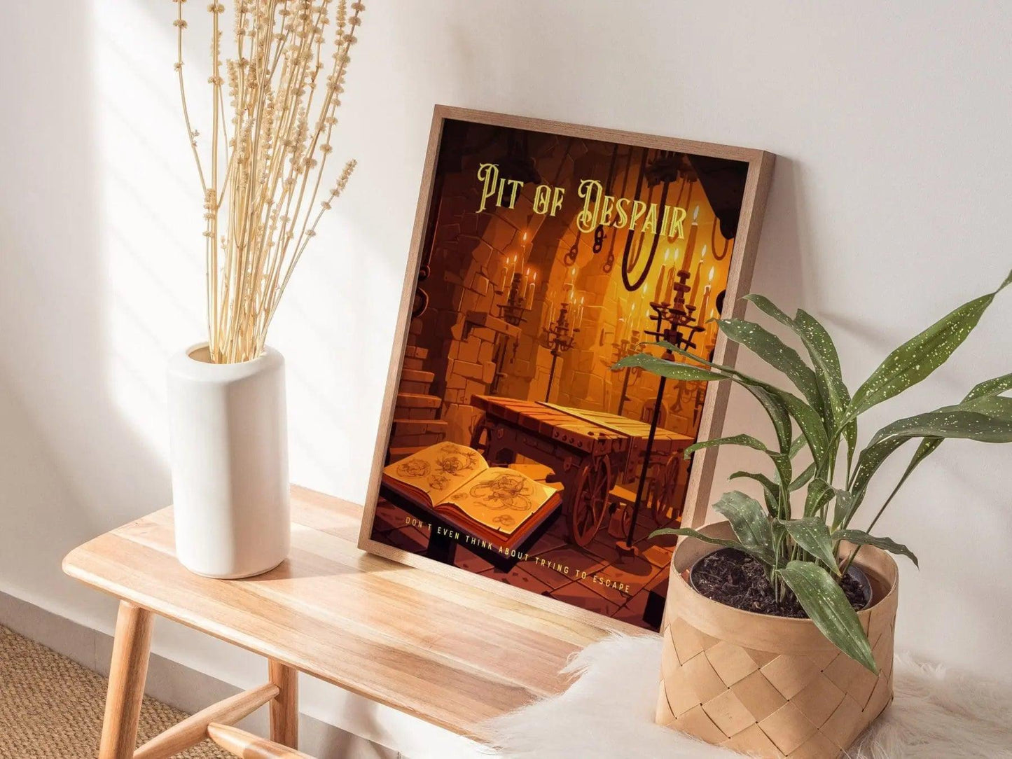 Pit of Despair, Princess Bride Collection, Framed Wall Art | Dungeon Classic Movie Poster Print Fantasy Home Office Decor Gift 80s Nostalgia - Swell Scenes