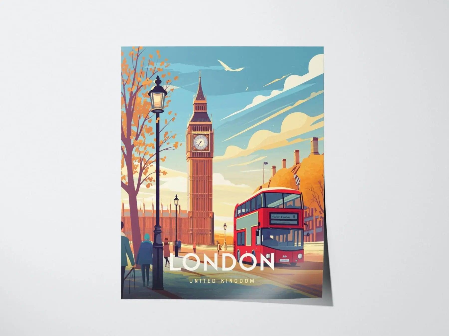 London, Iconic Big Ben: Timeless England Travel Print - London Wall Art & Traveler Gift, London United Kingdom Traveler Gift - Home Decor - Swell Scenes