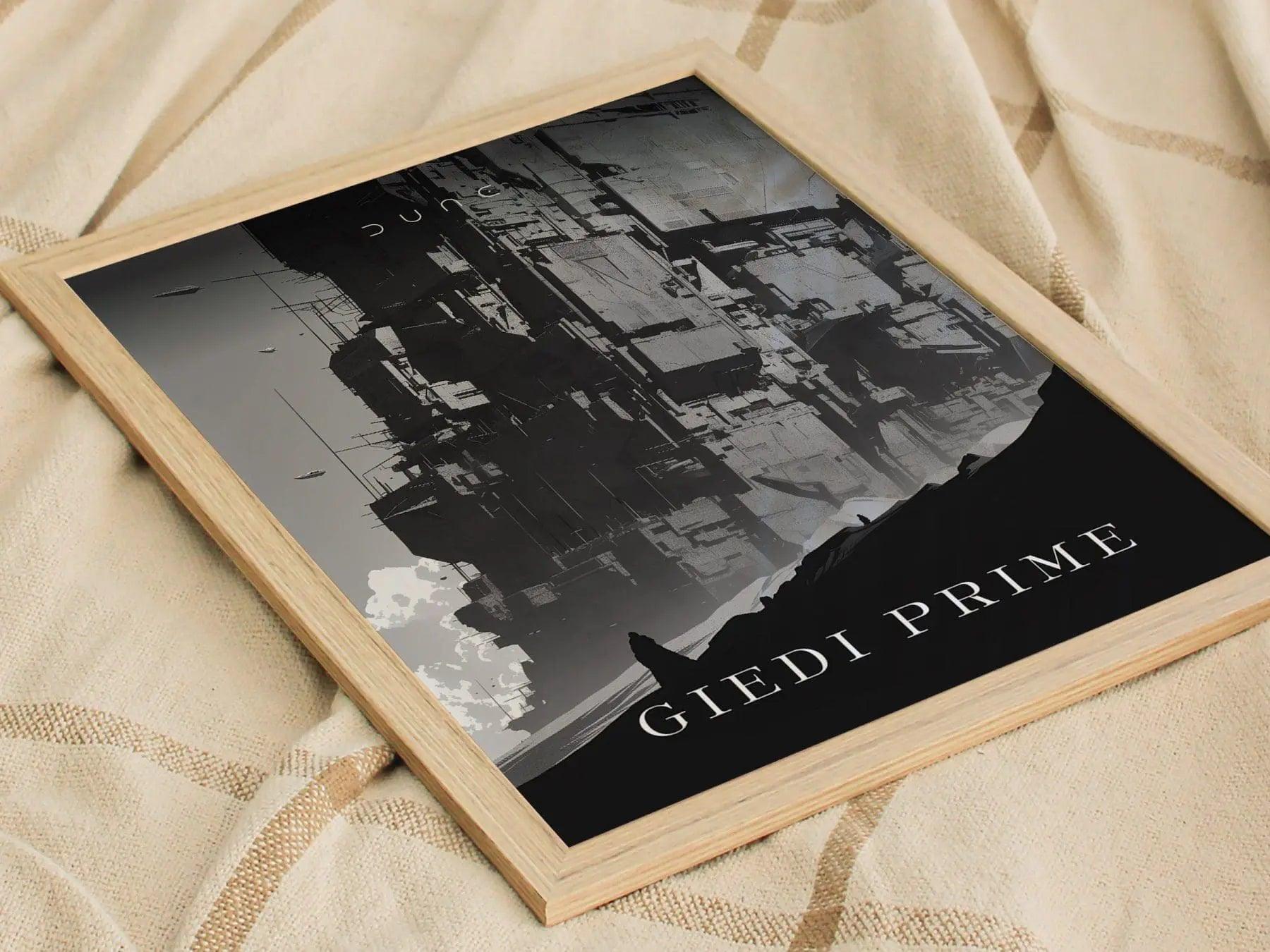 Dune Giedi Prime Poster 2021 2024, Minimalist Poster, Dune Poster, Giedi Prime Print, Austin Butler, Dave Bautista, Zendaya, Wall Art Decor - Swell Scenes