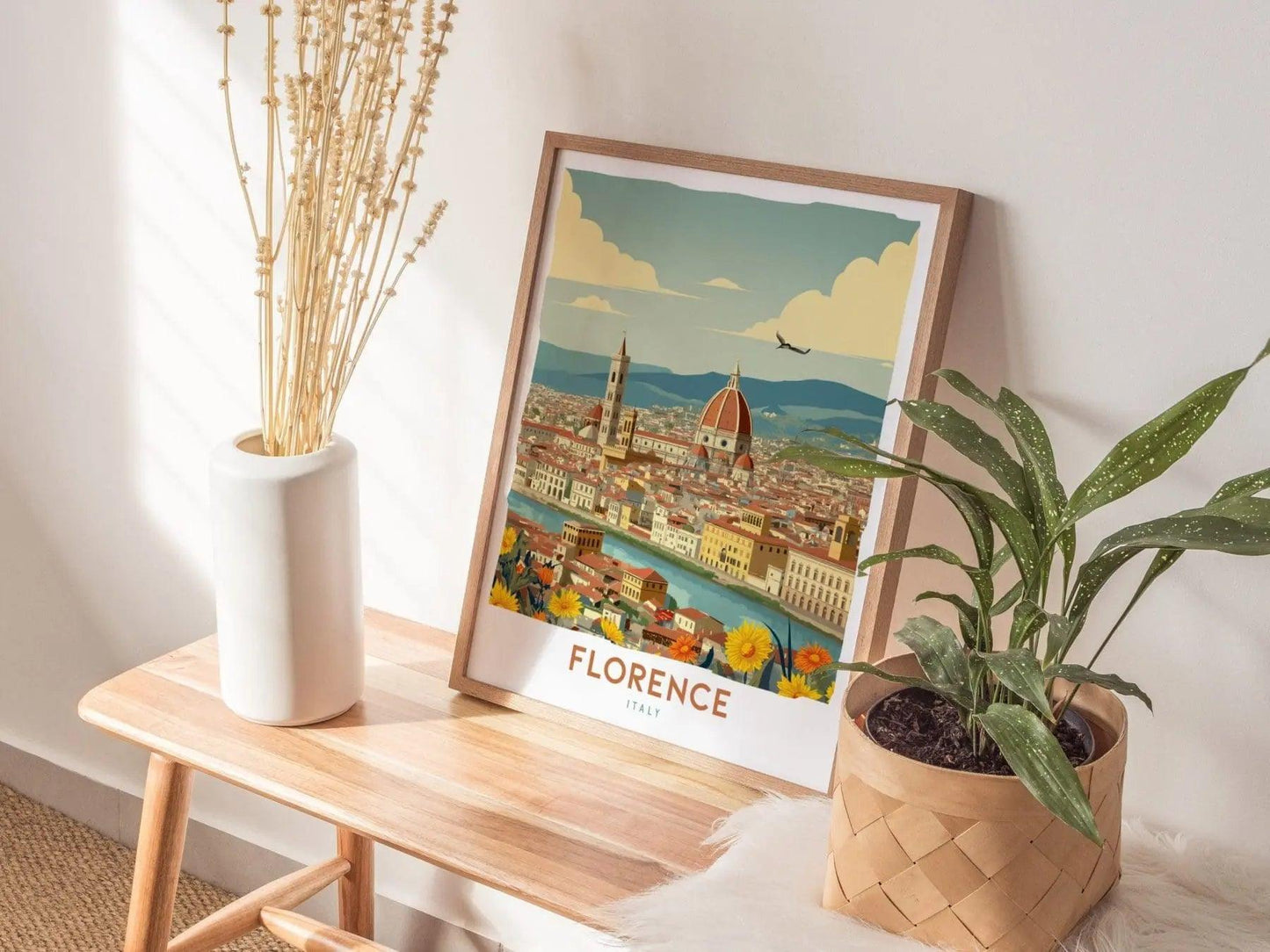 Florence Travel Print, Florence City Italy Travel Poster Print, Italy Florence City Wall Art, Florence Italian Travel Poster, Home Decor Art - Swell Scenes