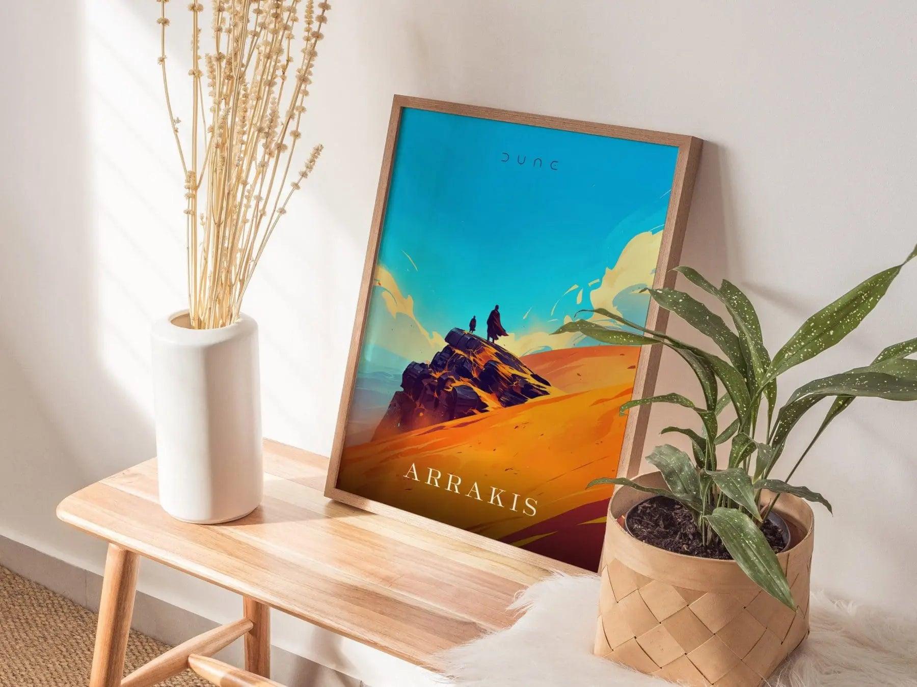 Dune Arrakis Poster 2021 2024, Minimalist Poster, Dune Poster, Dune Movie Print, Timothée Chalamet, Zendaya, Oscar Isaac, Josh Brolin, Decor - Swell Scenes