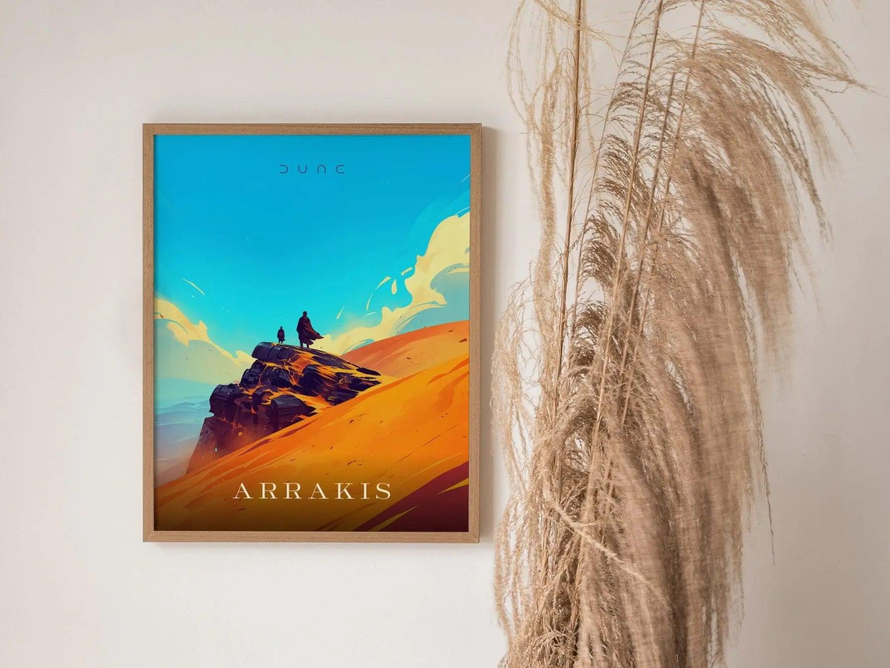 Dune Arrakis Poster 2021 2024, Minimalist Poster, Dune Poster, Dune Movie Print, Timothée Chalamet, Zendaya, Oscar Isaac, Josh Brolin, Decor - Swell Scenes