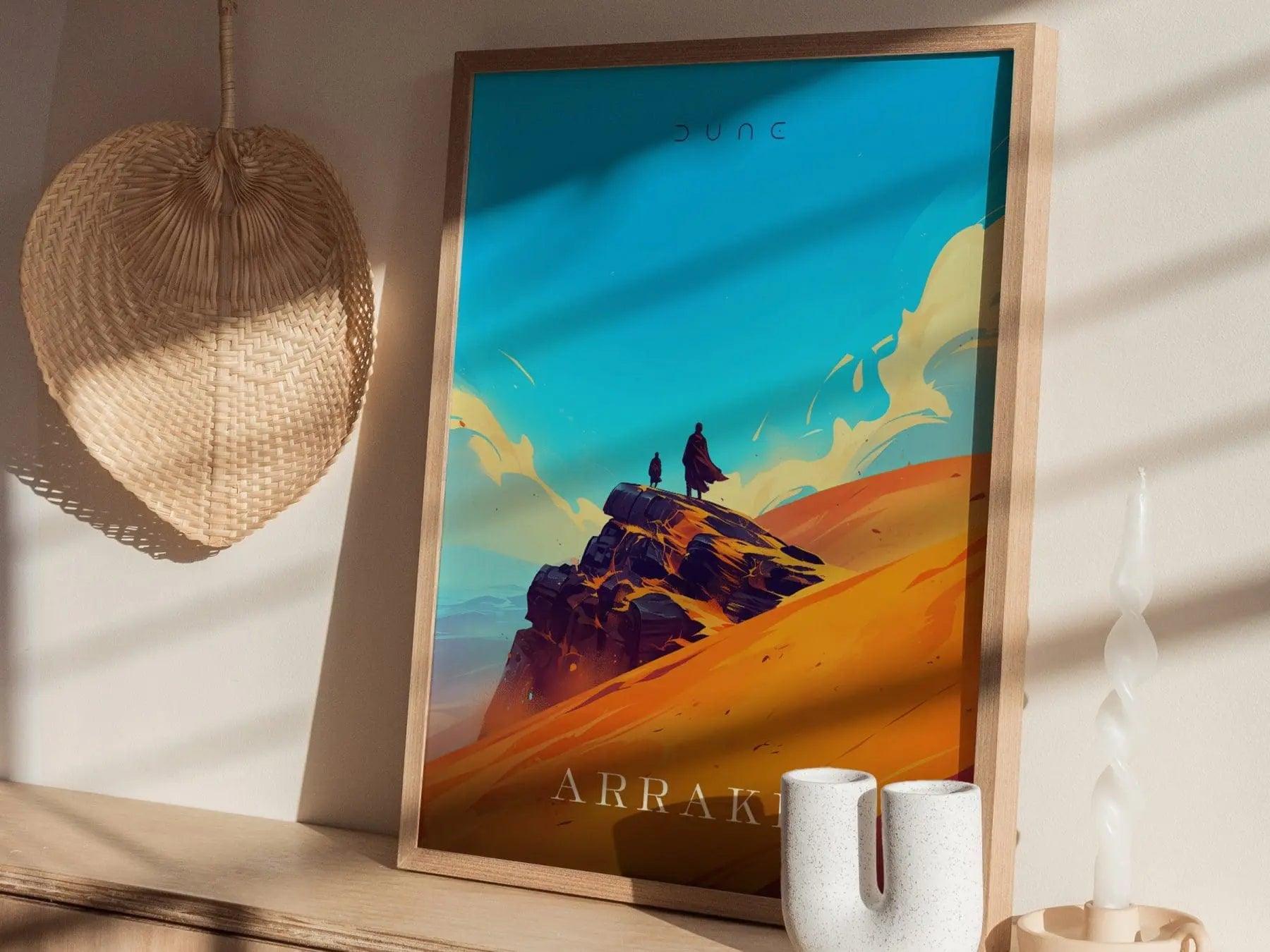 Dune Arrakis Poster 2021 2024, Minimalist Poster, Dune Poster, Dune Movie Print, Timothée Chalamet, Zendaya, Oscar Isaac, Josh Brolin, Decor - Swell Scenes