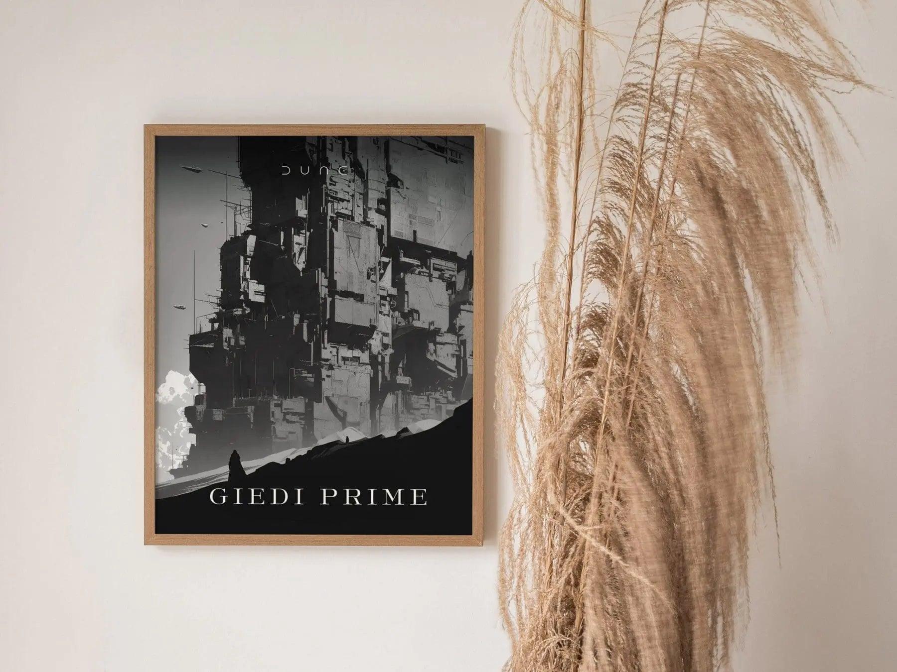 Dune Giedi Prime Poster 2021 2024, Minimalist Poster, Dune Poster, Giedi Prime Print, Austin Butler, Dave Bautista, Zendaya, Wall Art Decor - Swell Scenes
