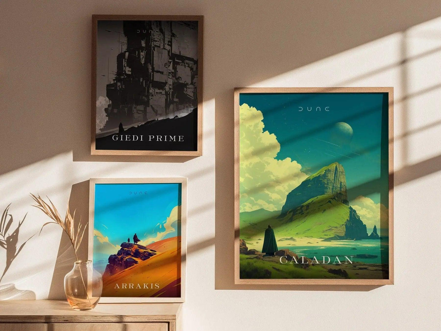 Dune Caladan Poster 2021 2024, Minimalist Poster, Dune Poster, Dune Movie Print, Timothée Chalamet, Zendaya, Oscar Isaac, Josh Brolin, Decor - Swell Scenes