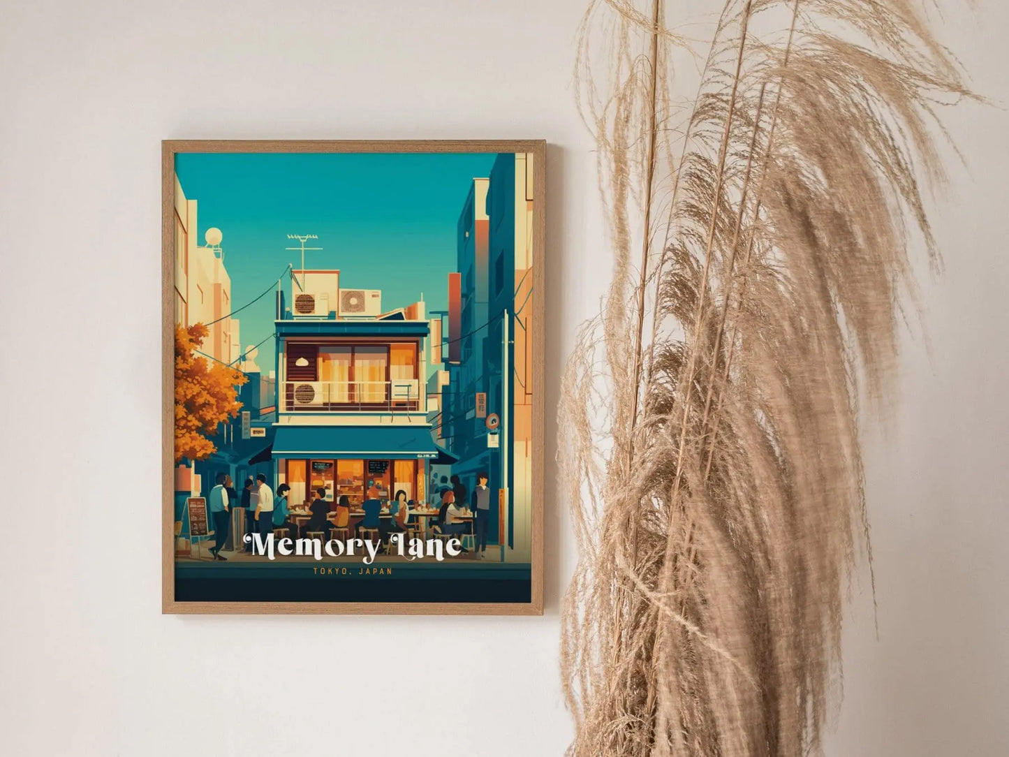 Memory Lane Tokyo Poster, Japanese Alley Wall Art, Framed/Unframed Tokyo Street Scene Print, Memory Lane Art, Urban Japan Tokyo Decor Gift - Swell Scenes