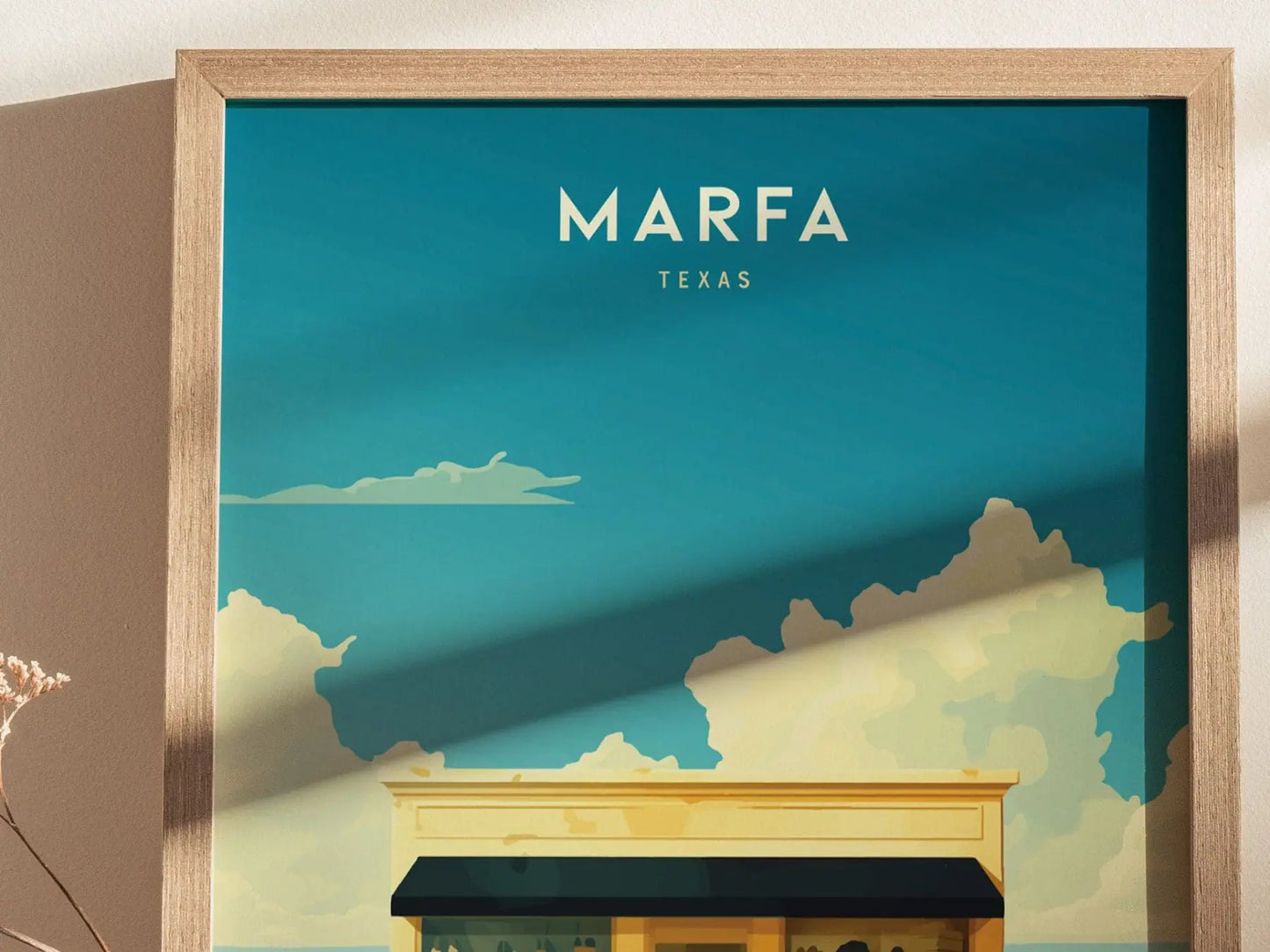 Marfa Texas Framed Print, Marfa Prada Store, Marfa Texas Poster, Marfa TX Print, Marfa Texas Art, Marfa Artwork, Marfa Texas Airbnb Decor - Swell Scenes