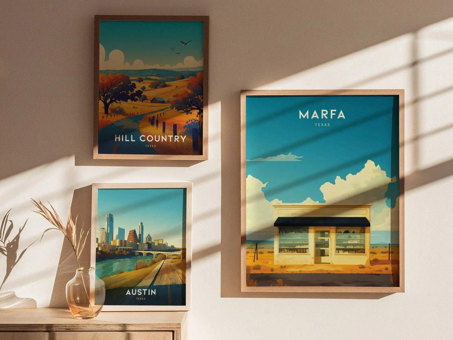 Marfa Texas Framed Print, Marfa Prada Store, Marfa Texas Poster, Marfa TX Print, Marfa Texas Art, Marfa Artwork, Marfa Texas Airbnb Decor - Swell Scenes