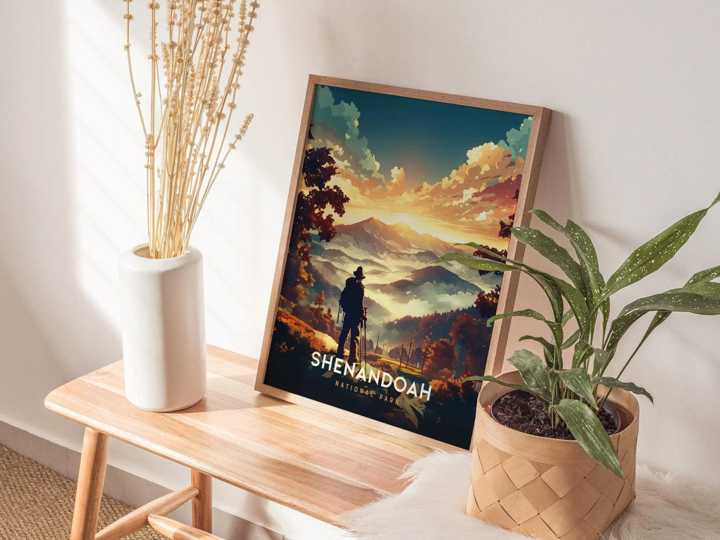 Shenandoah National Park Poster, Blue Ridge Mountains Wall Art, Virginia Nature Print, Framed/Unframed Park Artwork, Shenandoah Valley Gift - Swell Scenes