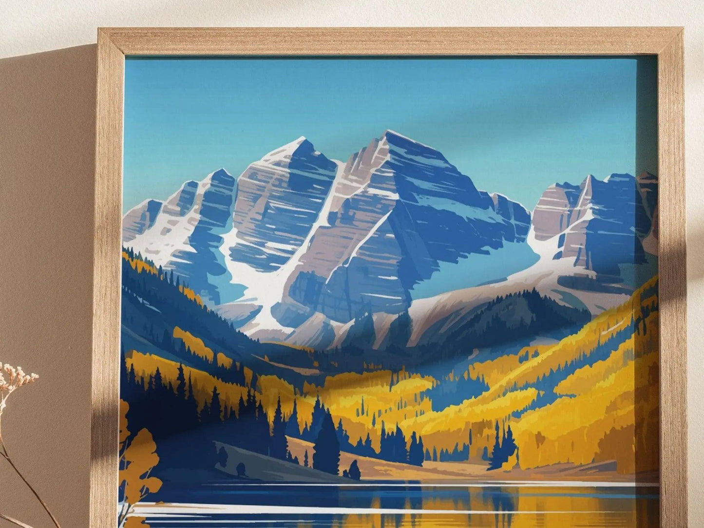 Maroon Bells-Snowmass Wilderness Poster, Colorado Mountain Scenery Wall Art, Framed/Unframed Nature Print, Hiker Gift, Wilderness Home Decor - Swell Scenes