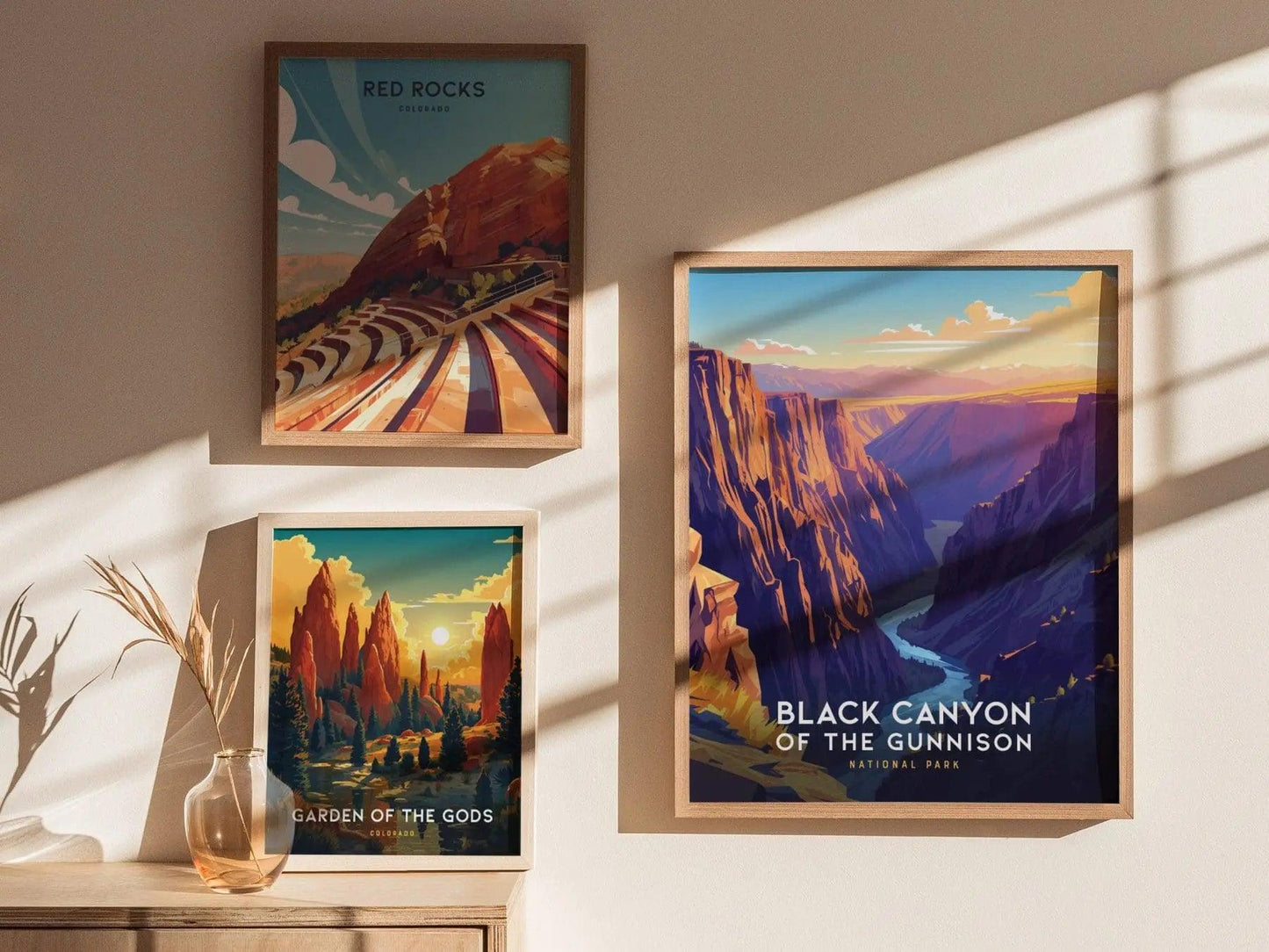 Black Canyon of the Gunnison National Park Poster, Colorado Canyon Wall Art, Framed/Unframed Nature Print, Hiking Trail Decor, Colorado Gift - Swell Scenes