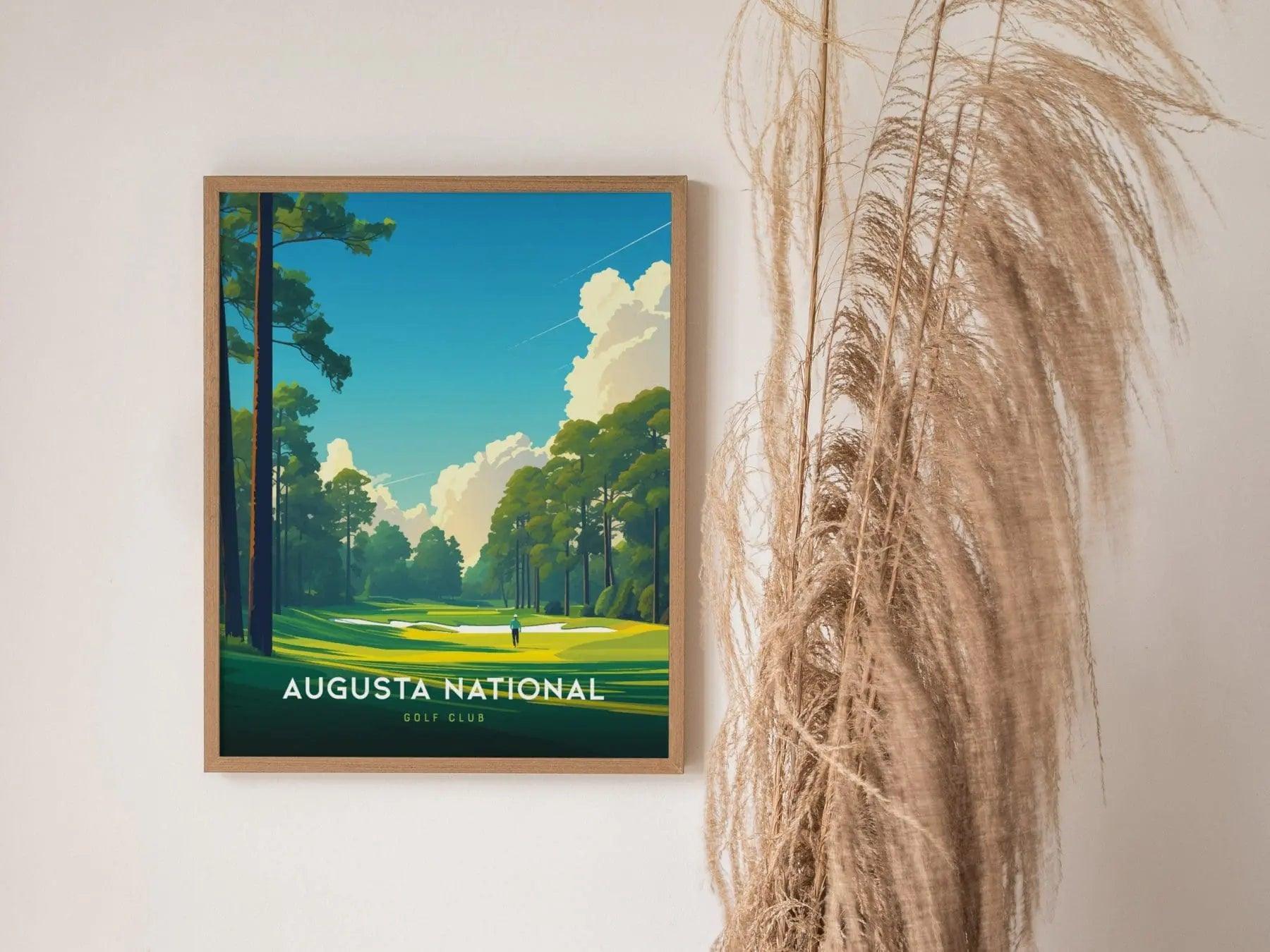Augusta National Golf Course Poster, Georgia Golf Course Art, Framed/Unframed Golf Course Print, Golfer Gift, Fathers Day Gift, Golf Decor - Swell Scenes