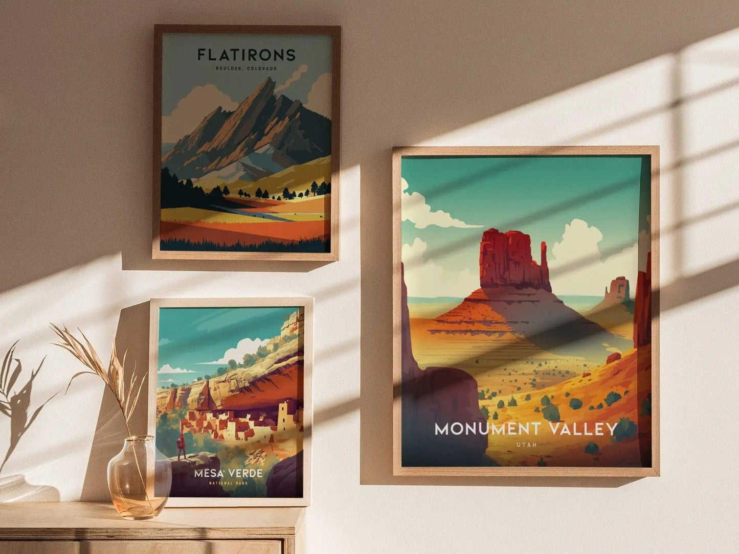 Monument Valley Utah Poster, Iconic Desert Landscape Art, Framed/Unframed Navajo Tribal Park Print, Travel Gift, Western Decor, Travel Decor - Swell Scenes