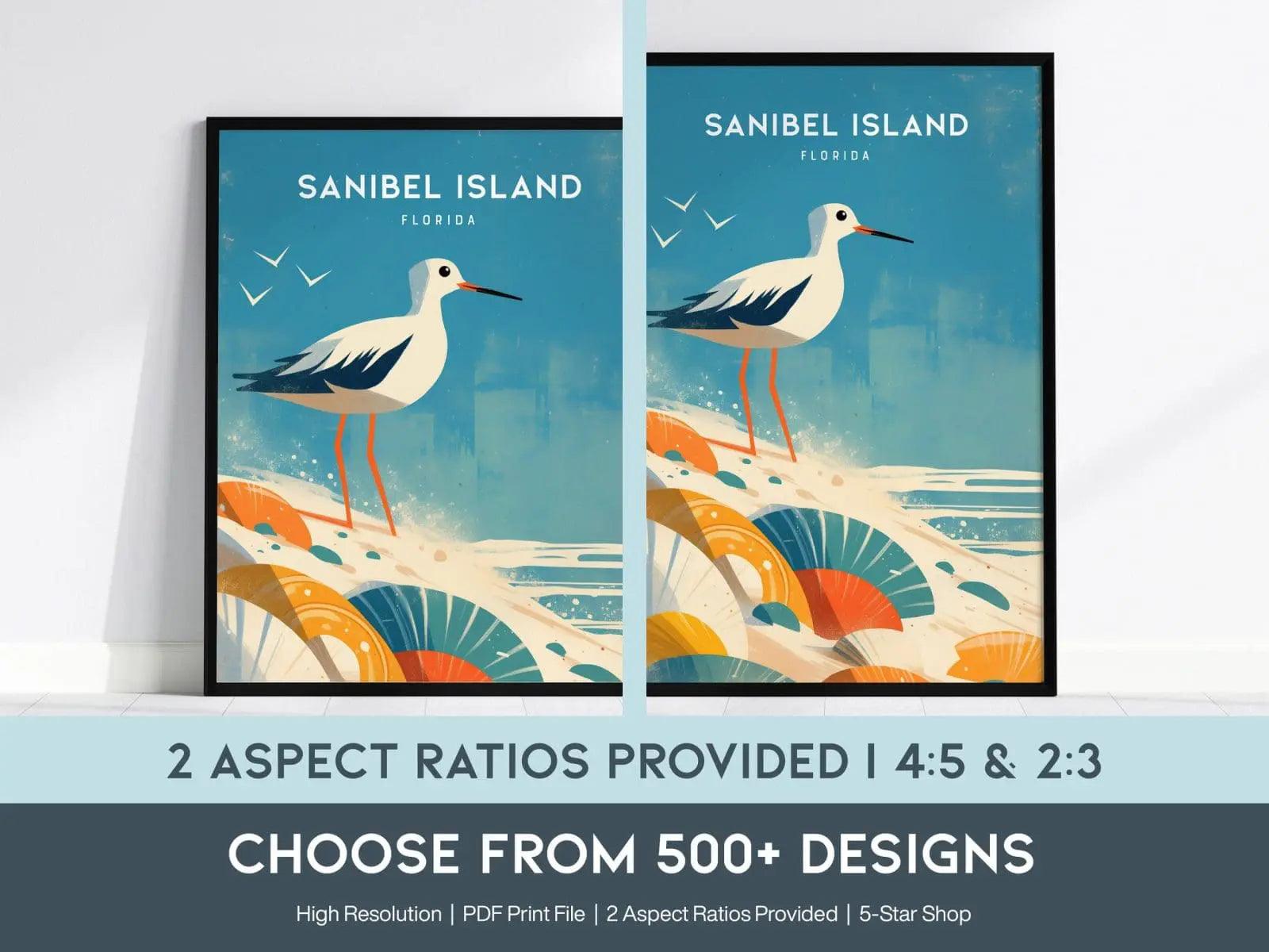 Digital Version Art Print - Choose From 500+ Locations & Designs, Modern Wall Art High Resolution Printing PDF Vector File Travel Prints - Swell Scenes