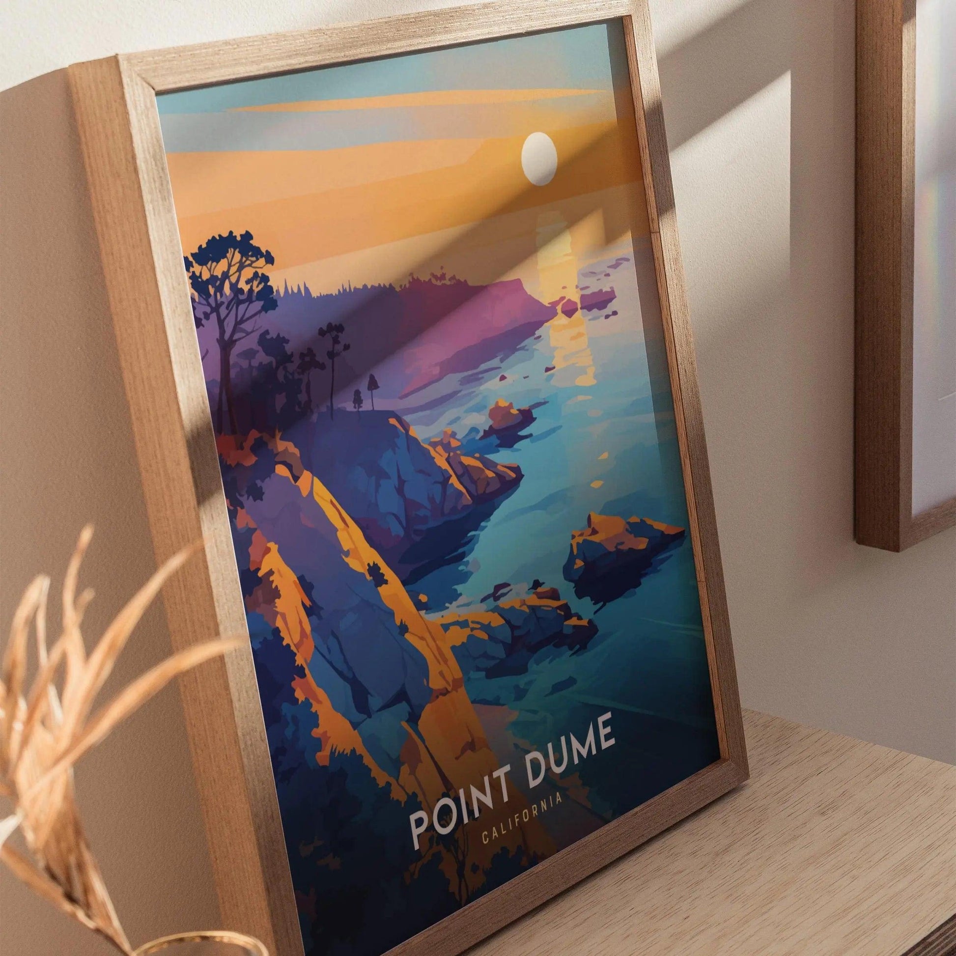 Point Dume, California Poster - Majestic Cliffs and Ocean Views, Ideal for Engagement Gifts, Available Framed or Unframed, Home Wall Decor - Swell Scenes