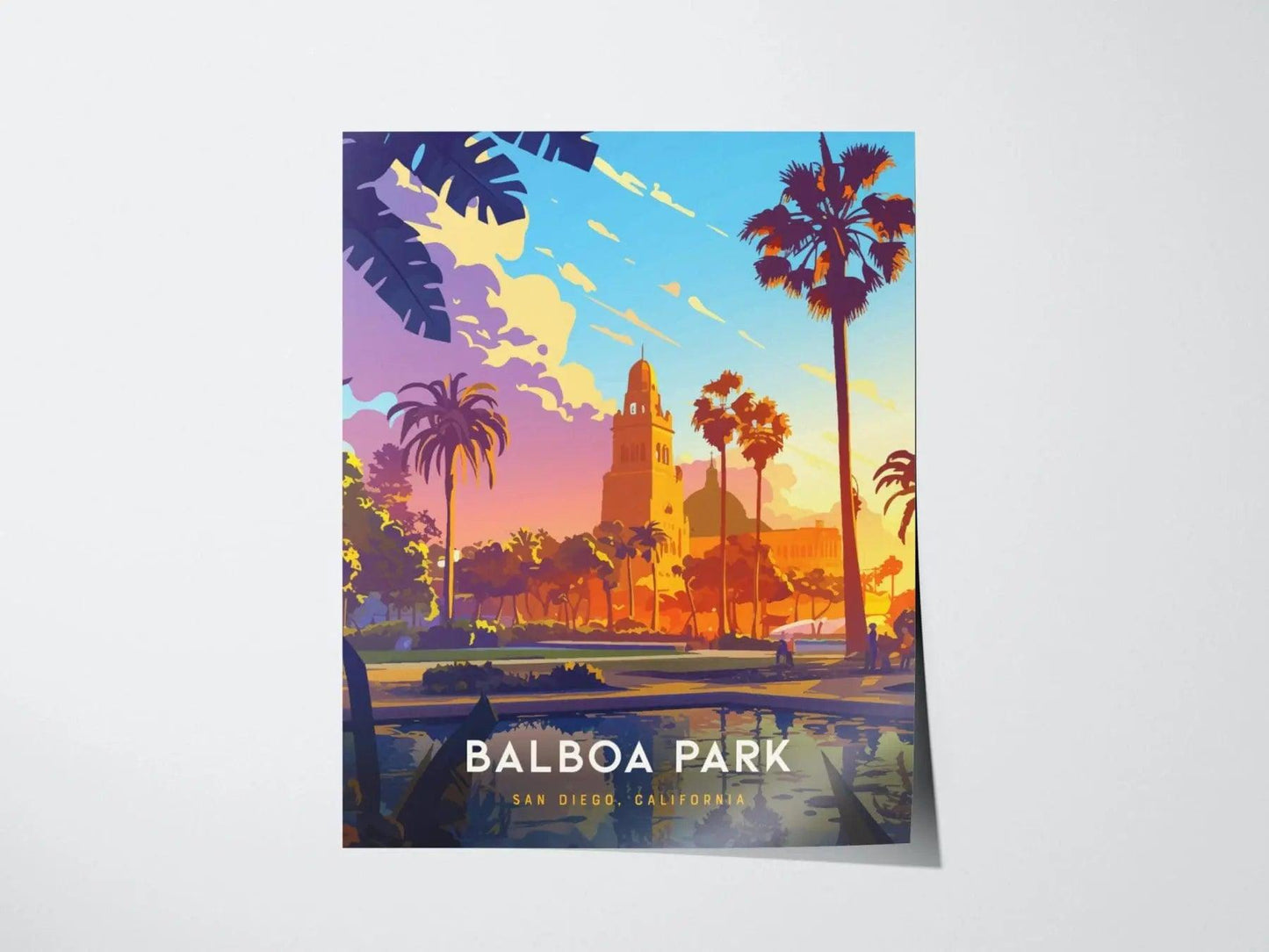 Balboa Park, San Diego California Poster - Iconic Park Scenery, Available Framed/Unframed, Perfect Gift for San Diego Visitors, Balboa Gift - Swell Scenes