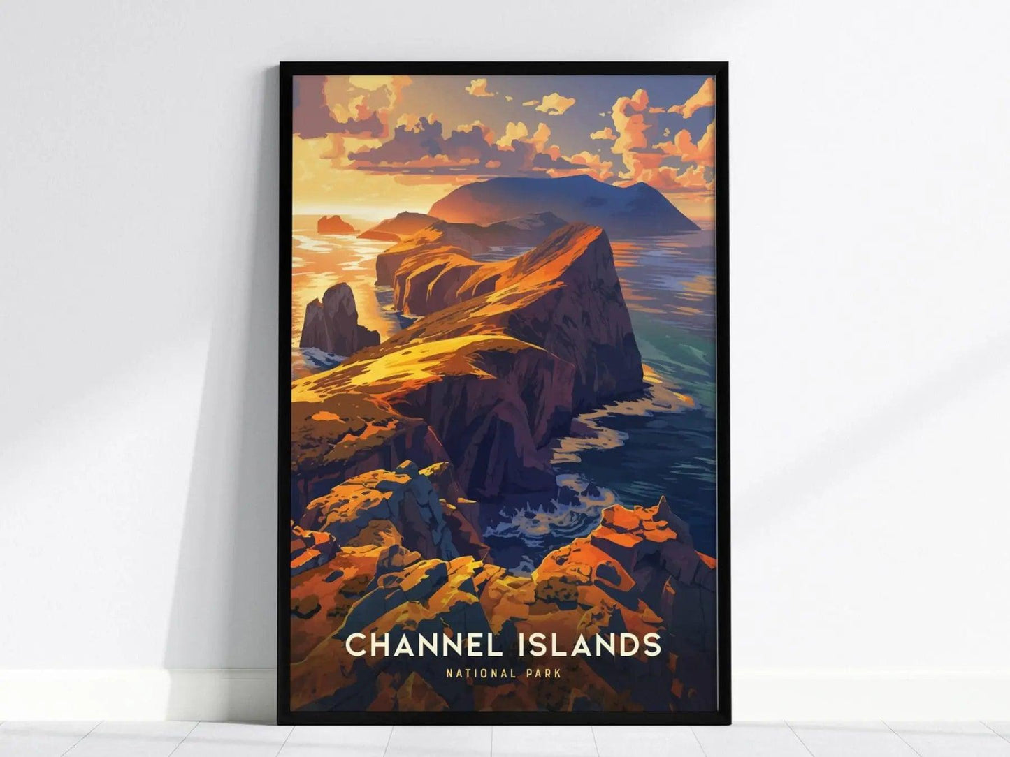 Channel Islands National Park, California Poster - Stunning Coastal Views, Available Framed/Unframed, Ideal for National Park Lovers - Swell Scenes