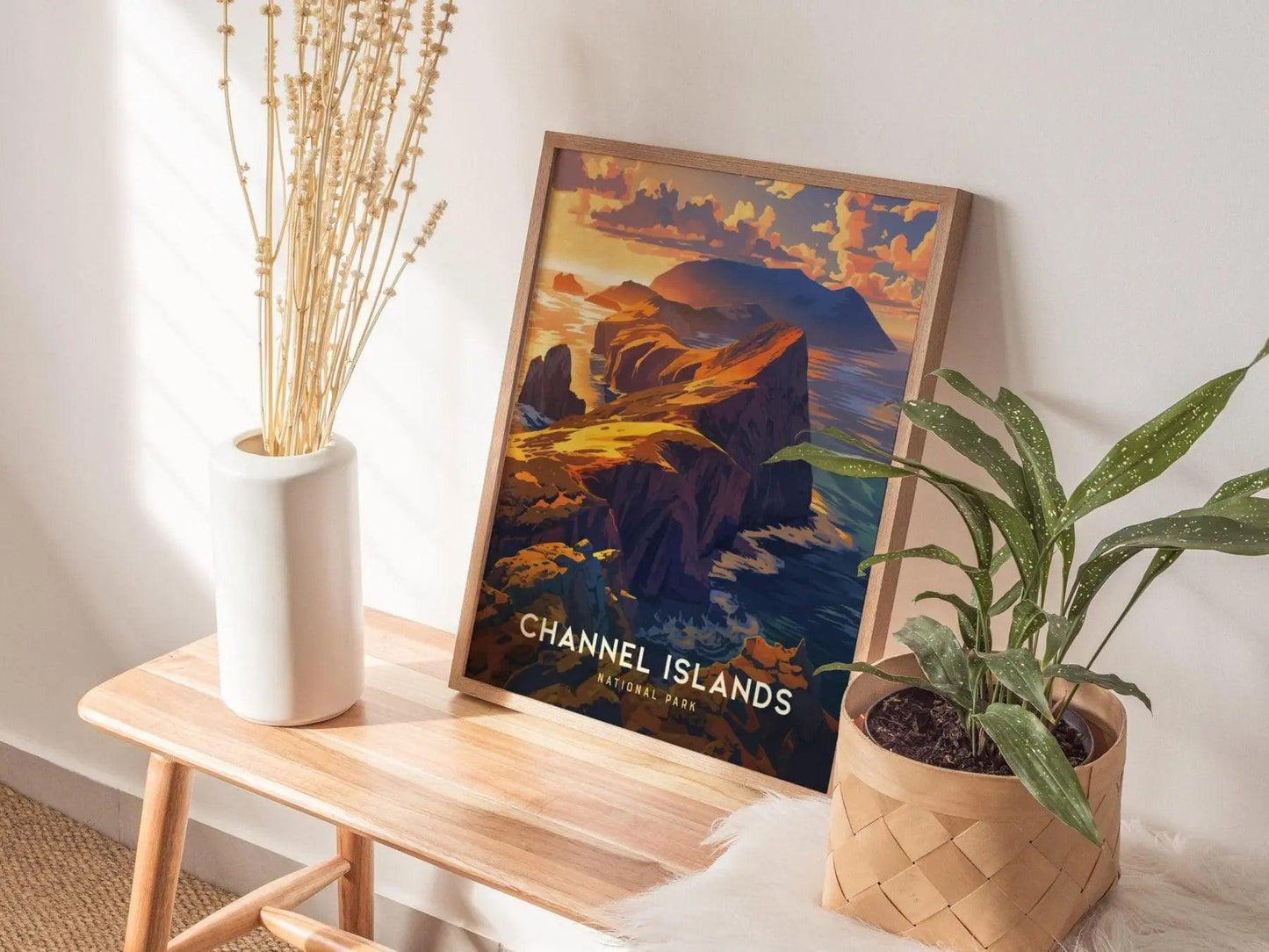 Channel Islands National Park, California Poster - Stunning Coastal Views, Available Framed/Unframed, Ideal for National Park Lovers - Swell Scenes