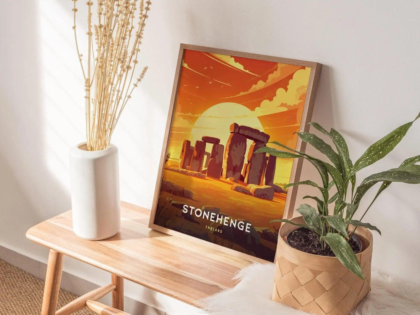 Stonehenge, England Poster - Mystical Monoliths Framed or Unframed Art, Perfect for History Buffs and Travel Enthusiasts, Home Wall Decor - Swell Scenes