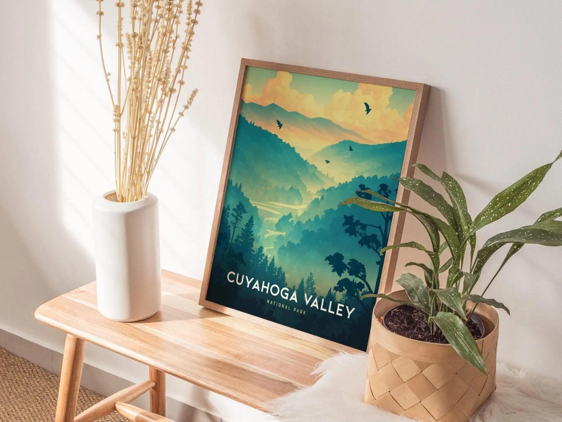Cuyahoga Valley National Park, Ohio Poster - Scenic Hiking Trails and River, Available Framed/Unframed, Perfect National Park Souvenir - Swell Scenes
