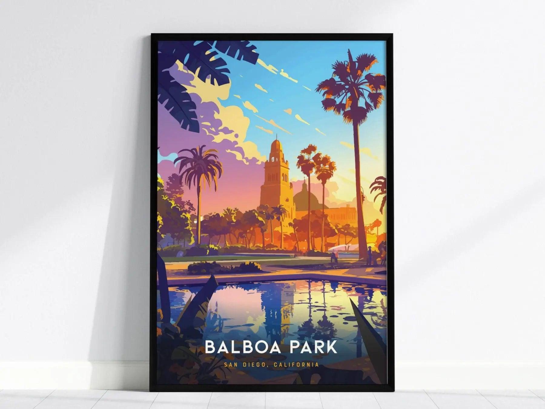 Balboa Park, San Diego California Poster - Iconic Park Scenery, Available Framed/Unframed, Perfect Gift for San Diego Visitors, Balboa Gift - Swell Scenes