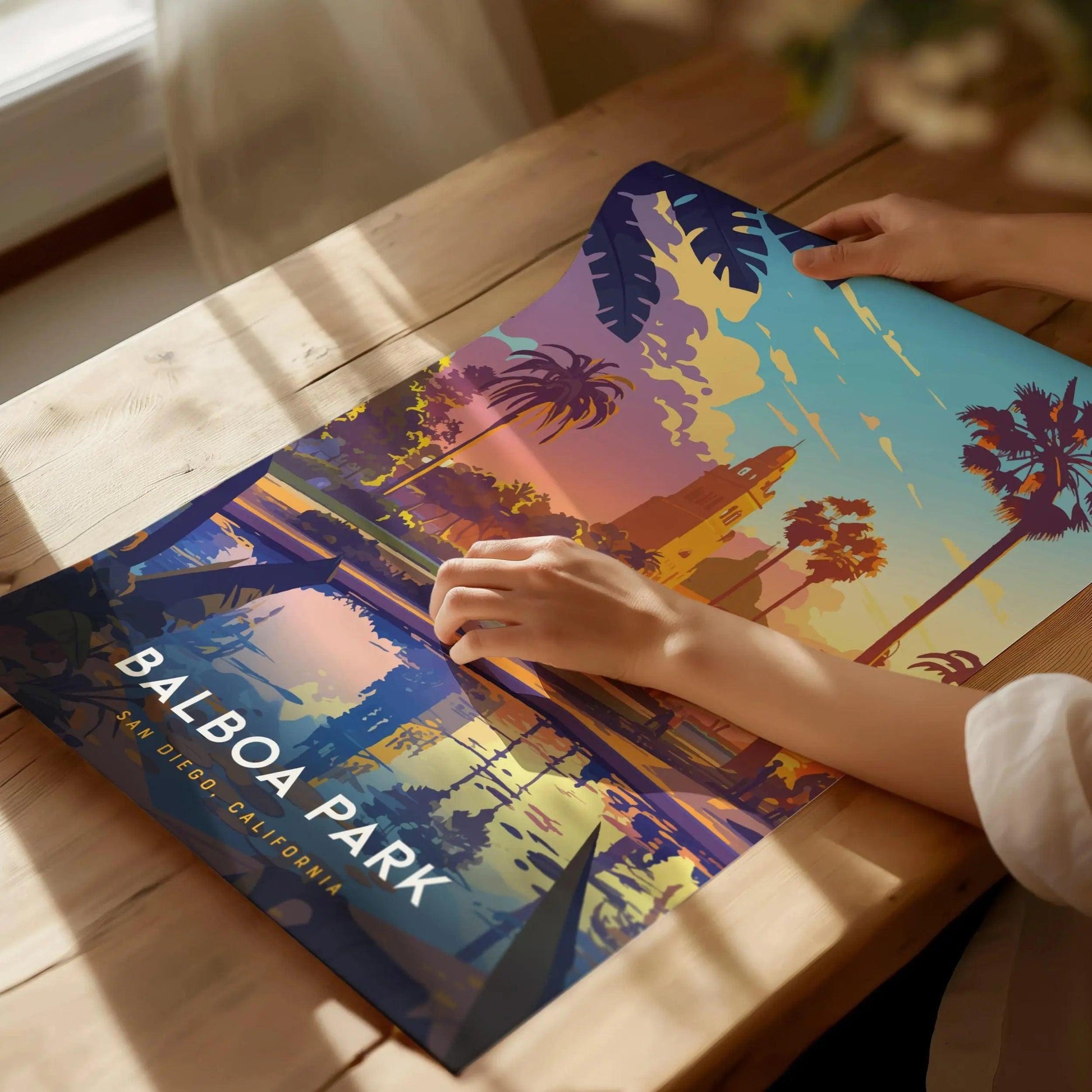 Balboa Park, San Diego California Poster - Iconic Park Scenery, Available Framed/Unframed, Perfect Gift for San Diego Visitors, Balboa Gift - Swell Scenes