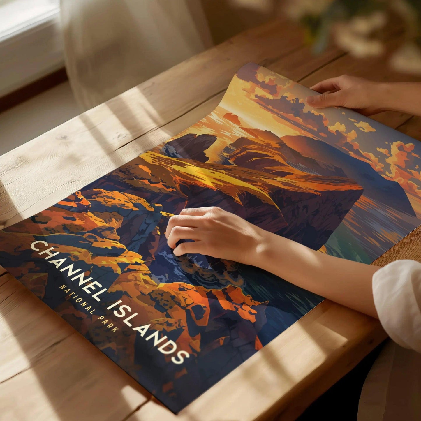 Channel Islands National Park, California Poster - Stunning Coastal Views, Available Framed/Unframed, Ideal for National Park Lovers - Swell Scenes