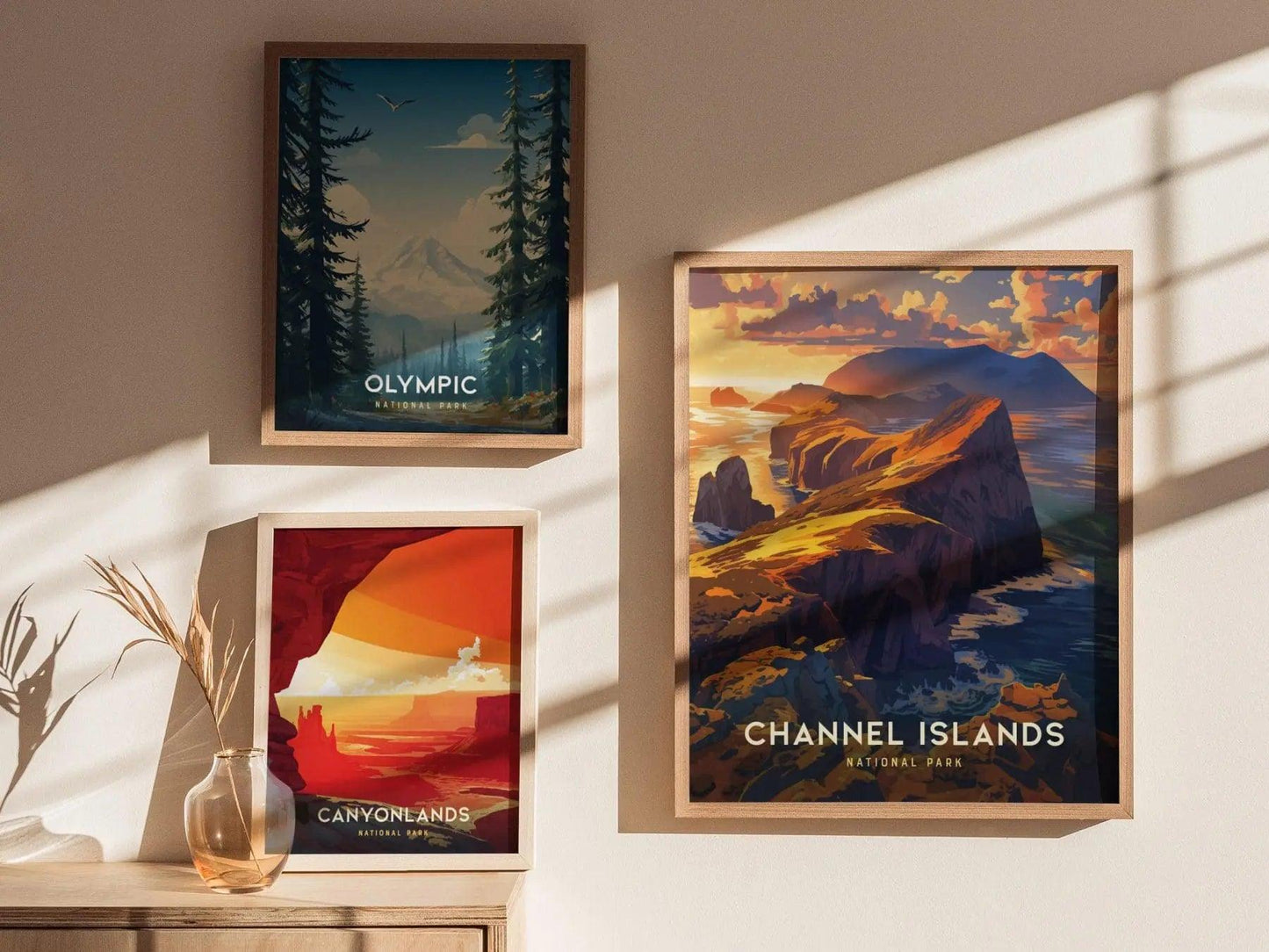 Channel Islands National Park, California Poster - Stunning Coastal Views, Available Framed/Unframed, Ideal for National Park Lovers - Swell Scenes