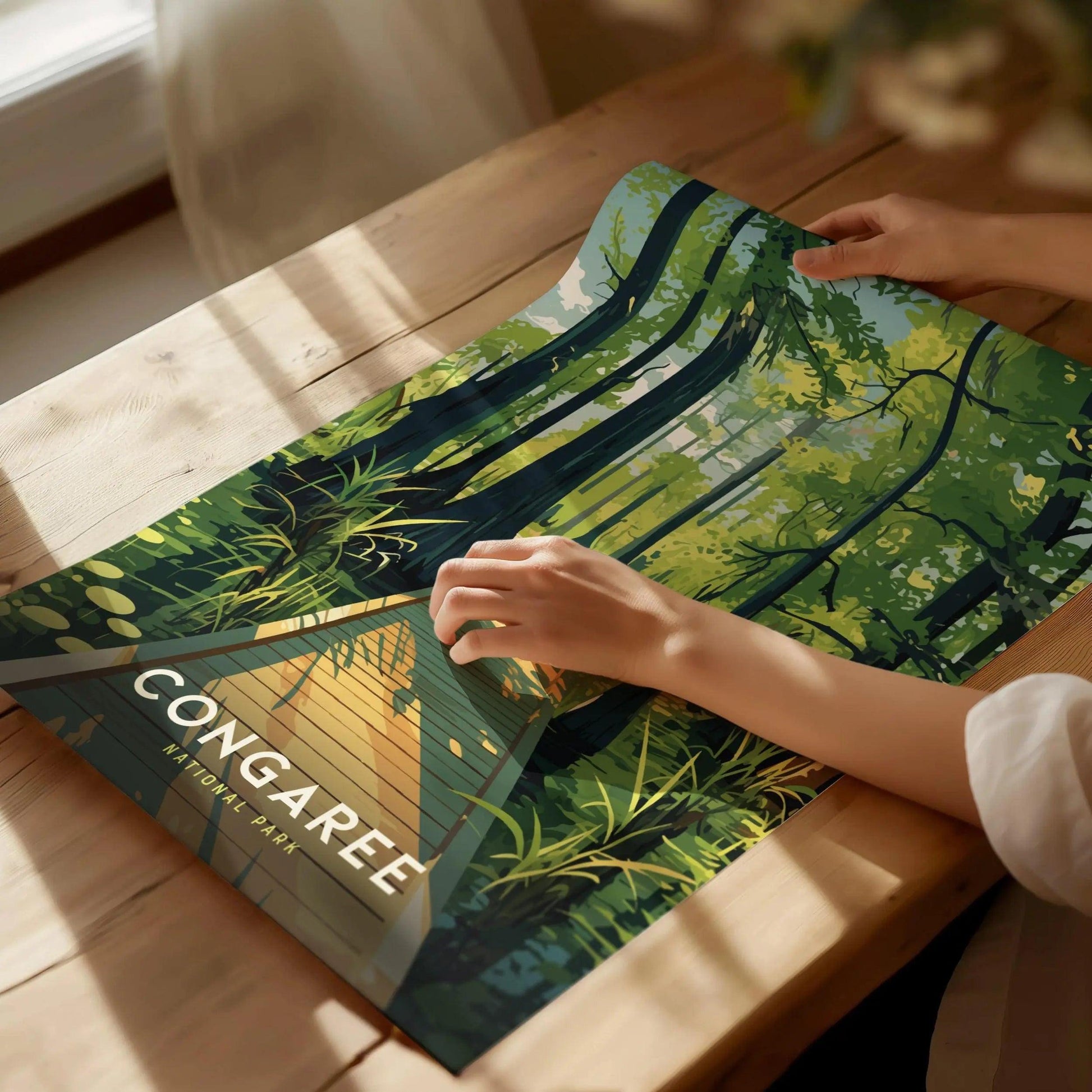 Congaree National Park, South Carolina - Explore the Ancient Floodplain Forest, Available Framed or Unframed, National Park Gift Souvenir - Swell Scenes