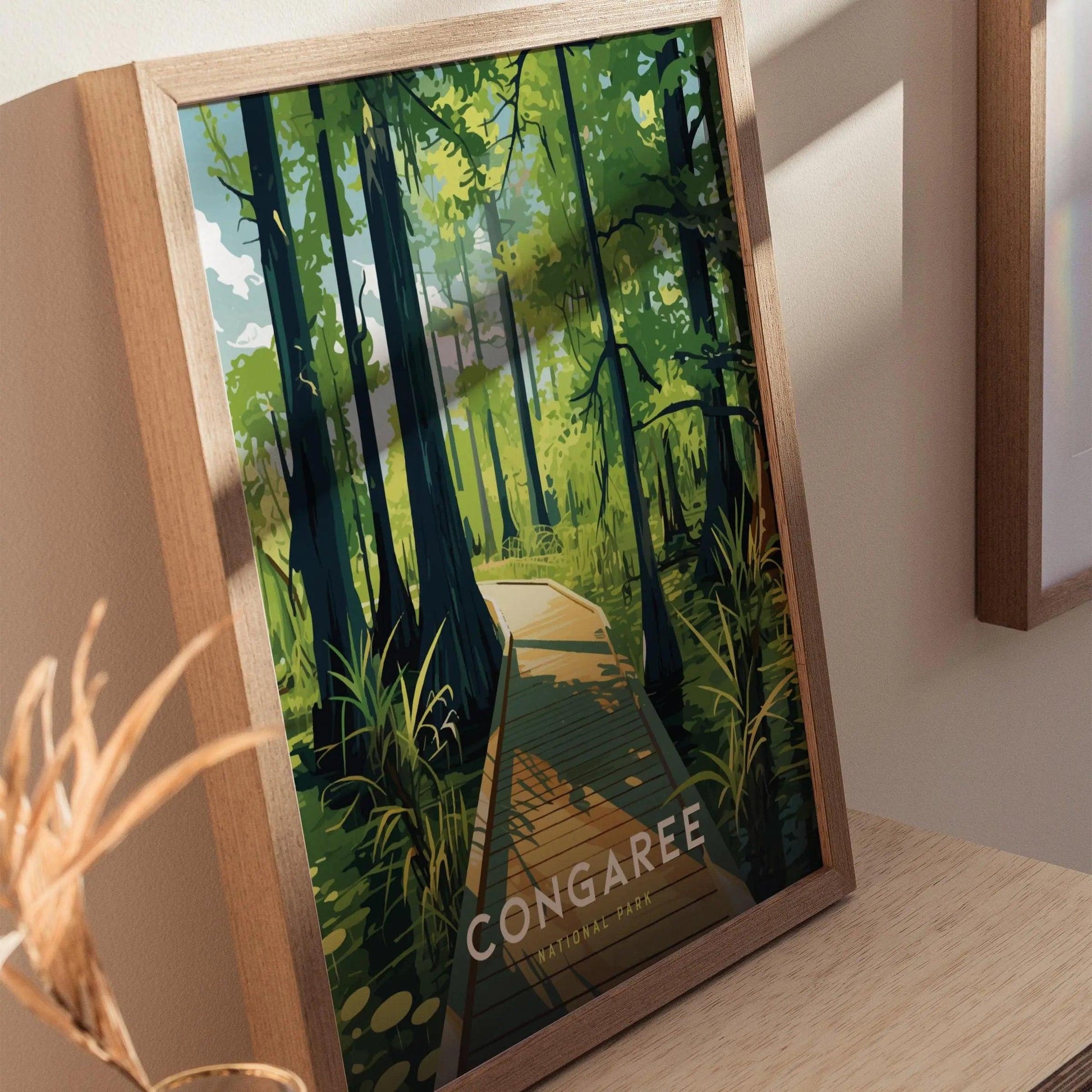 Congaree National Park, South Carolina - Explore the Ancient Floodplain Forest, Available Framed or Unframed, National Park Gift Souvenir - Swell Scenes