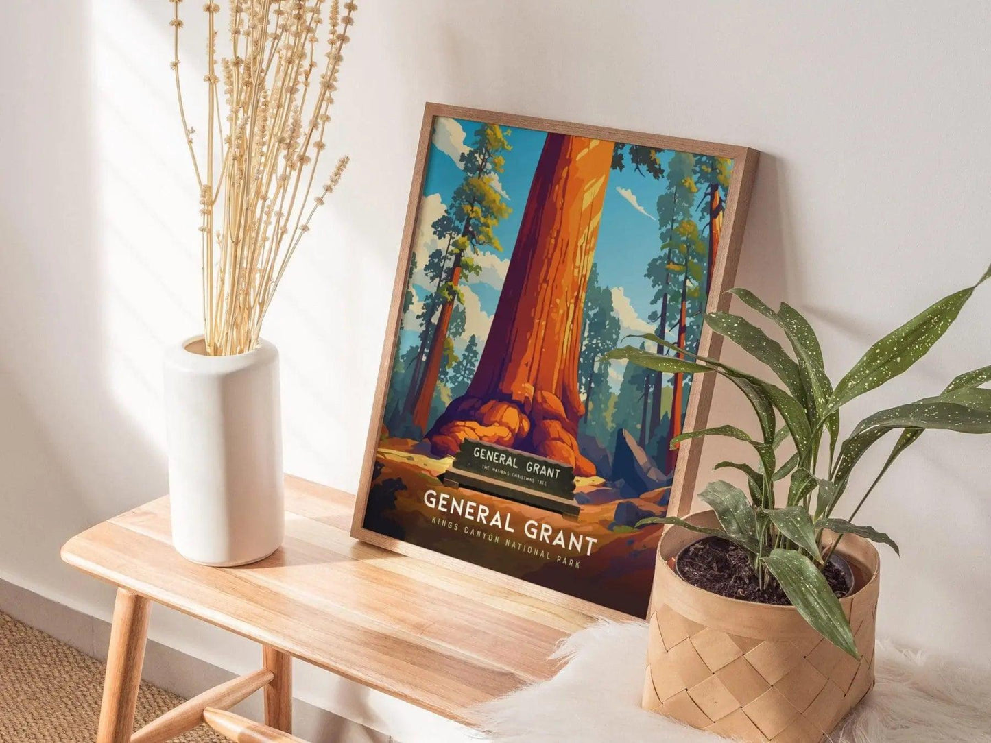 General Grant Tree, Kings Canyon National Park Poster - Majestic Sequoia, Available Framed/Unframed, Perfect Gift for National Park Visitors - Swell Scenes