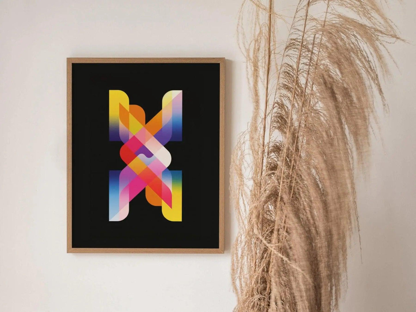 Lite Brite / 01 - 80s Style Ethereal Modern Minimalist Abstract Contemporary Art Design Framed Poster Retro Eighties Lofi Designer Colorful - Swell Scenes