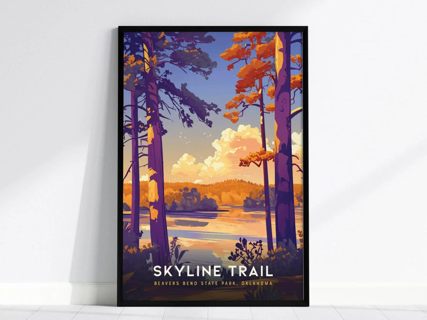 Skyline Trail at Beavers Bend State Park, Oklahoma Poster - Hiker’s Paradise, Available Framed/Unframed, Perfect for Hikers, Home Decor - Swell Scenes
