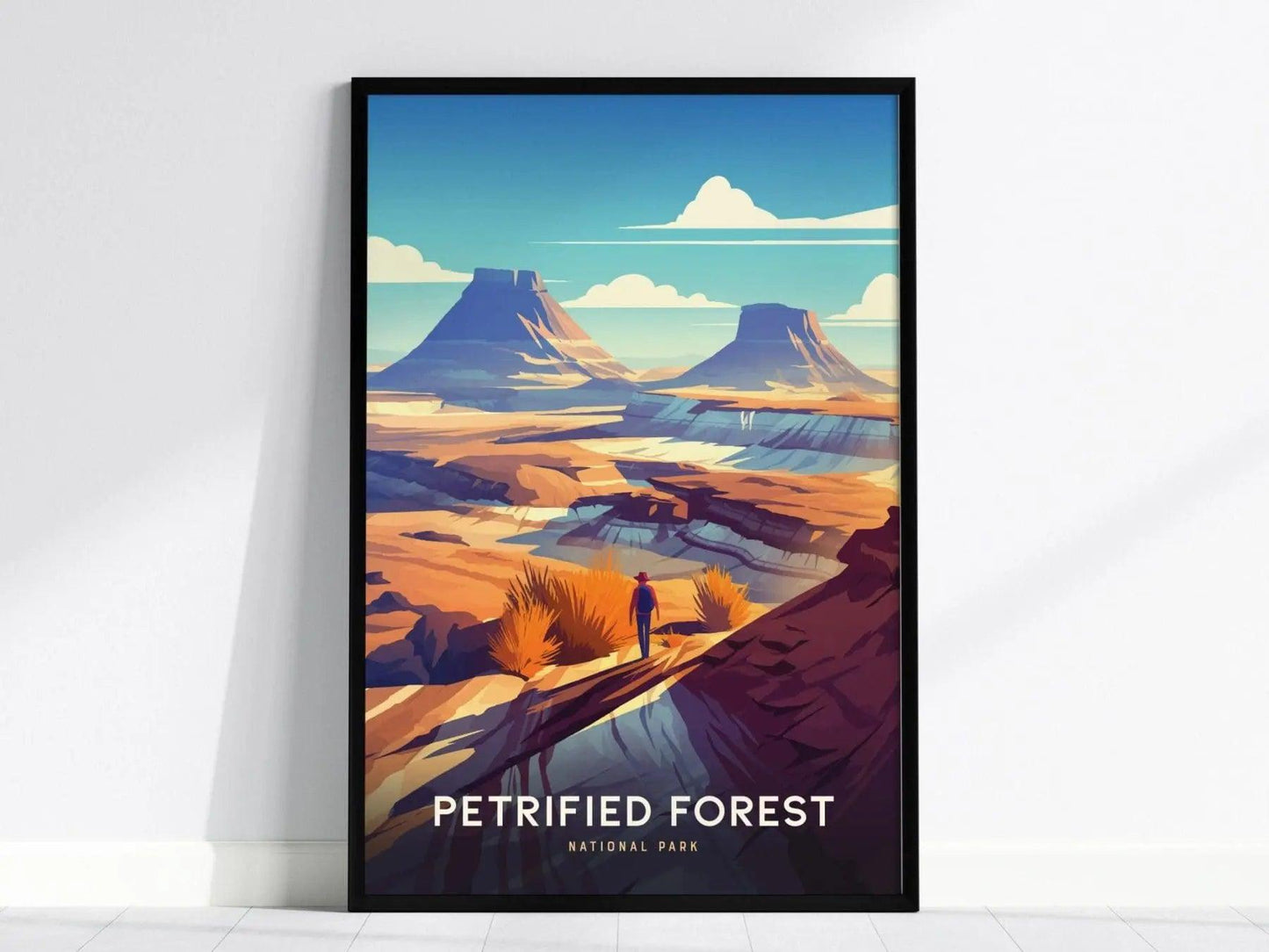 Petrified Forest National Park, Arizona Poster - Ancient Woodlands Preserved, Available Framed/Unframed, Ideal for National Park Hikers - Swell Scenes