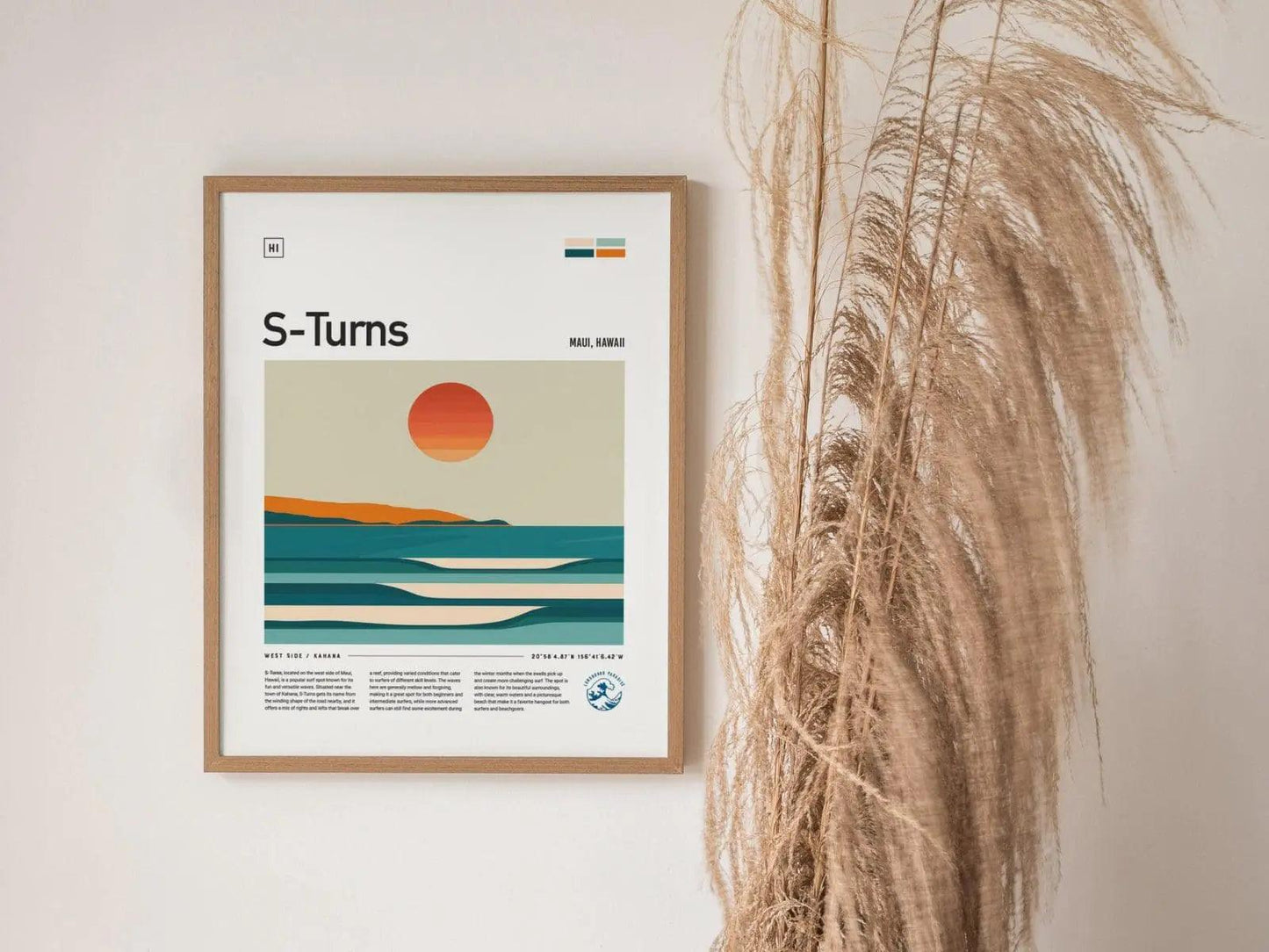 Surf Series Art Gallery Wall FRAMED or UNFRAMED Pick 8 Iconic Wave Travel Poster Set Surfer Gift Surfing Beach Vibes | Swell Scenes | S8-2 - Swell Scenes