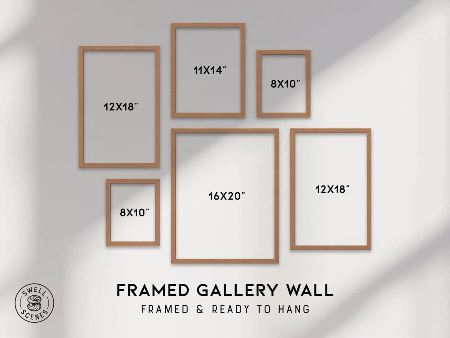 Framed Gallery Wall Bird Series 6 Birds Poster Set Birder Gift Cardinal Hummingbird Chickadee Goldfinch Audubon Print | Swell Scenes | S6-3 - Swell Scenes