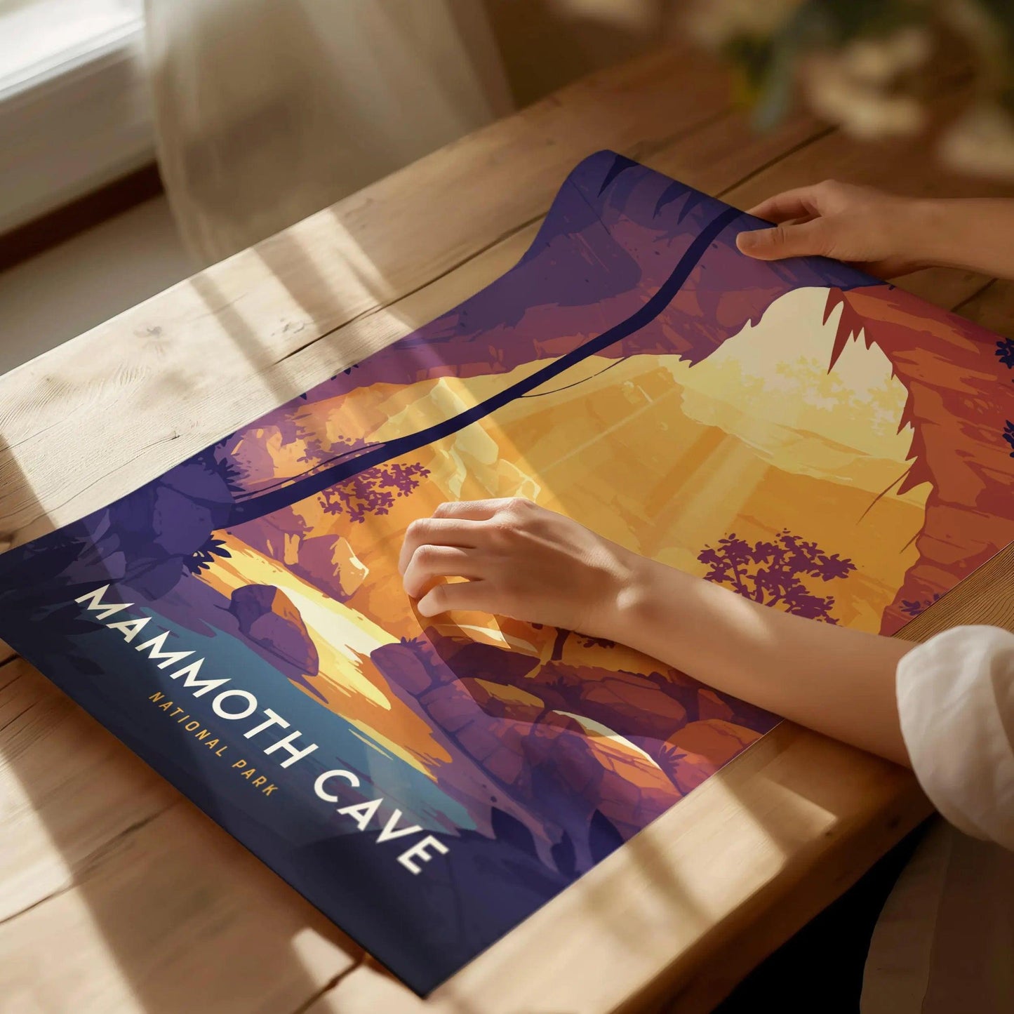 Mammoth Cave National Park, Kentucky Poster - Explore the Depths, Available Framed or Unframed, Perfect for Cave Explorers and Hikers, Decor - Swell Scenes