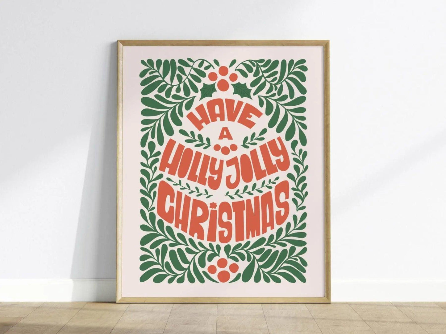 Holiday Cheer Gallery Wall FRAMED or UNFRAMED | Pick 8 Festive Christmas Prints Set | Holiday Decor Art Series | Swell Scenes | S8-4 - Swell Scenes