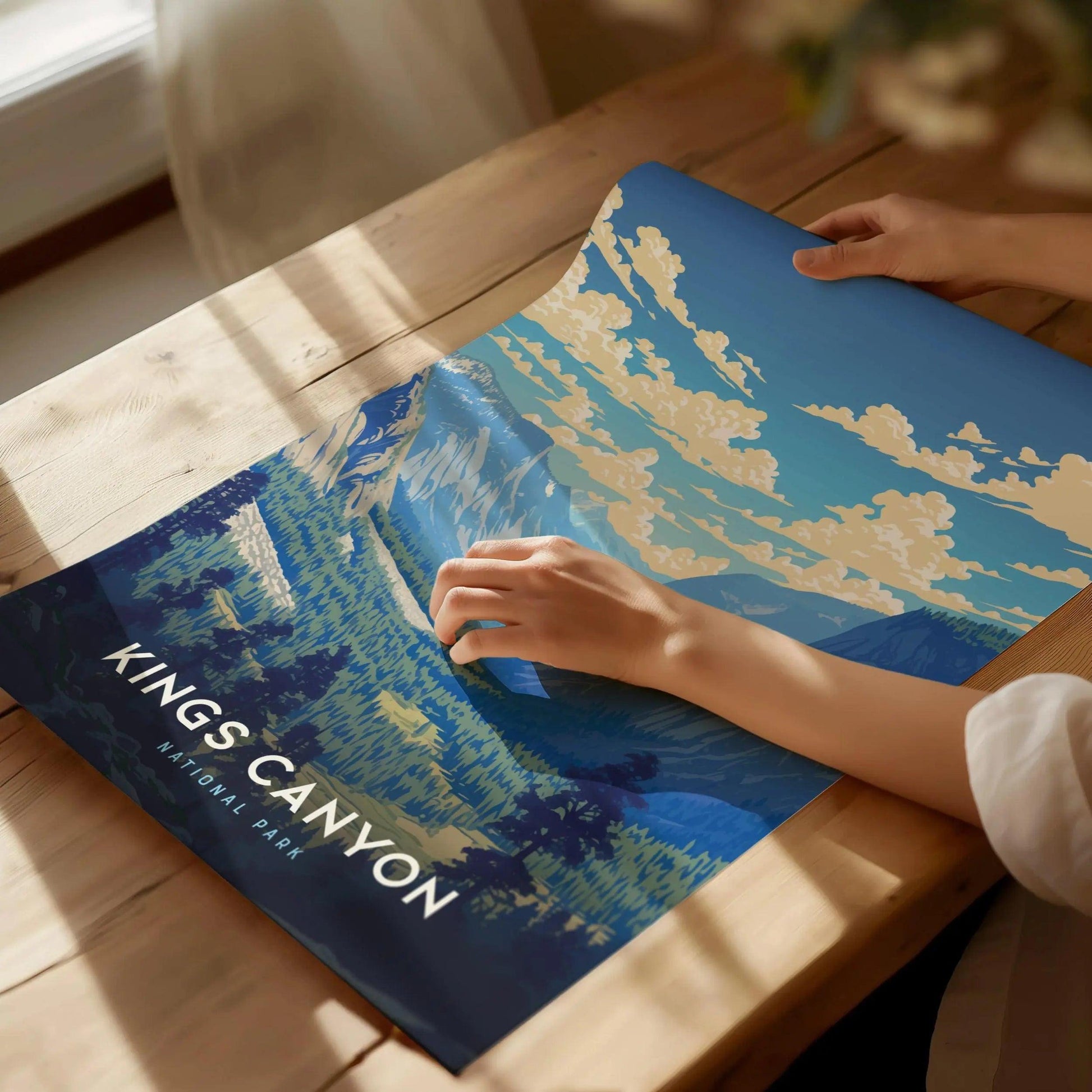 Kings Canyon National Park, California - Stunning Scenery Poster, Available Framed/Unframed, Perfect for Hiking Enthusiasts, Great Souvenir - Swell Scenes