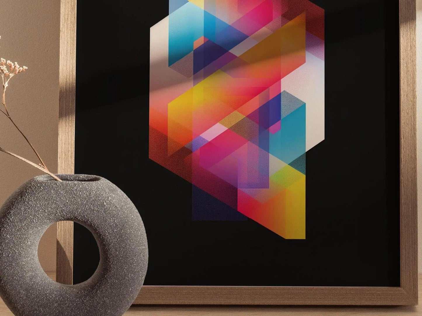Lite Brite / 02 - 80s Style Ethereal Modern Minimalist Abstract Contemporary Art Design Framed Poster Retro Eighties Lofi Designer Colorful - Swell Scenes