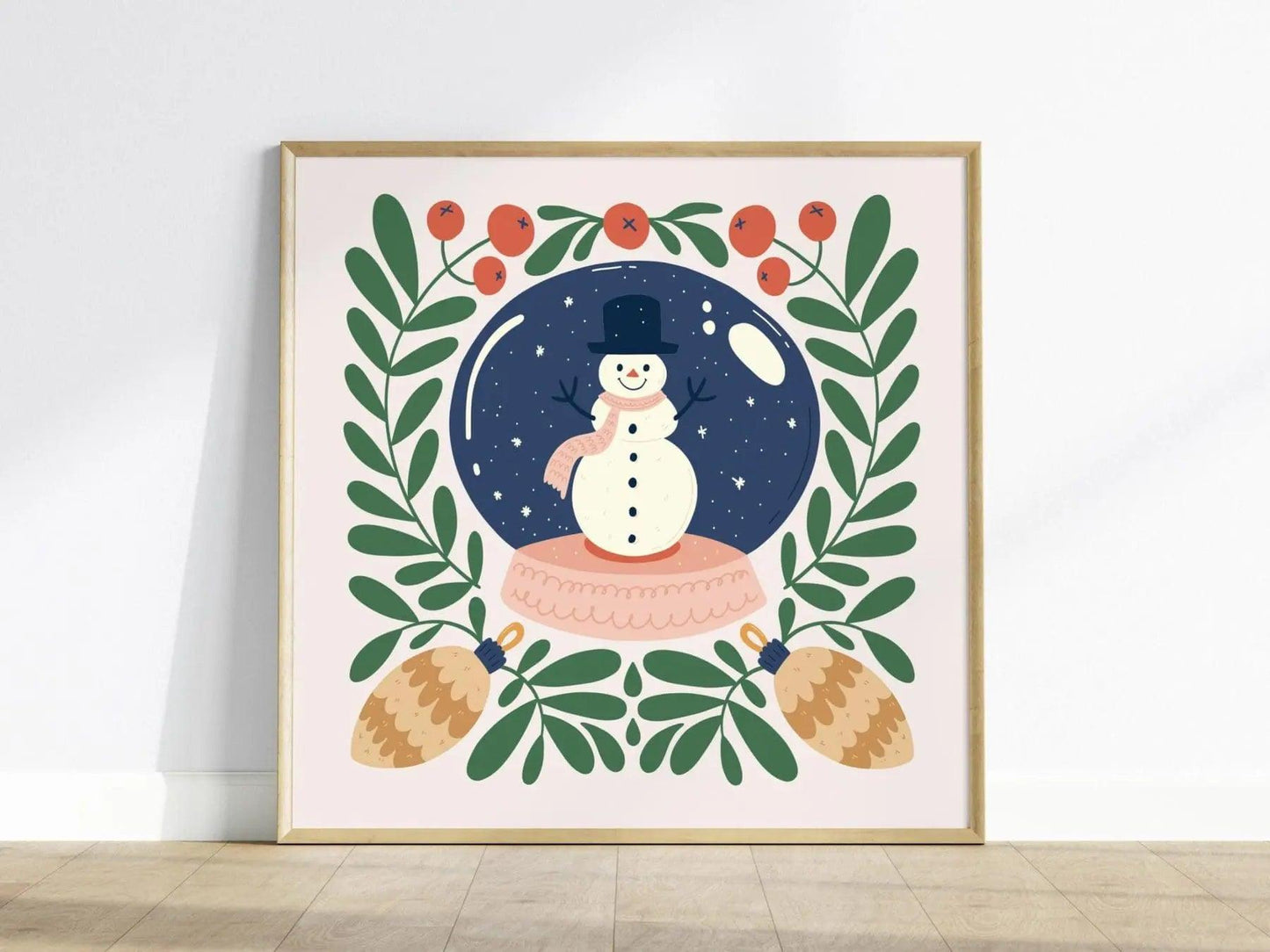 Holiday Cheer Gallery Wall FRAMED or UNFRAMED | Pick 8 Festive Christmas Prints Set | Holiday Decor Art Series | Swell Scenes | S8-4 - Swell Scenes