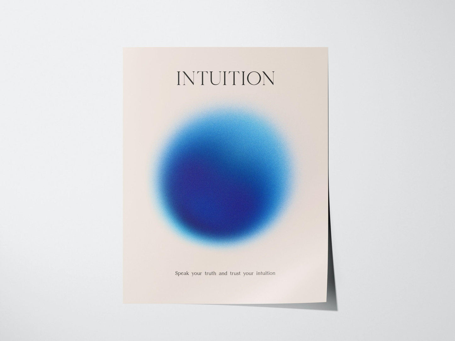 Intuition Aura Poster | Minimalist Wall Art for Mindfulness & Personal Reflection - Swell Scenes